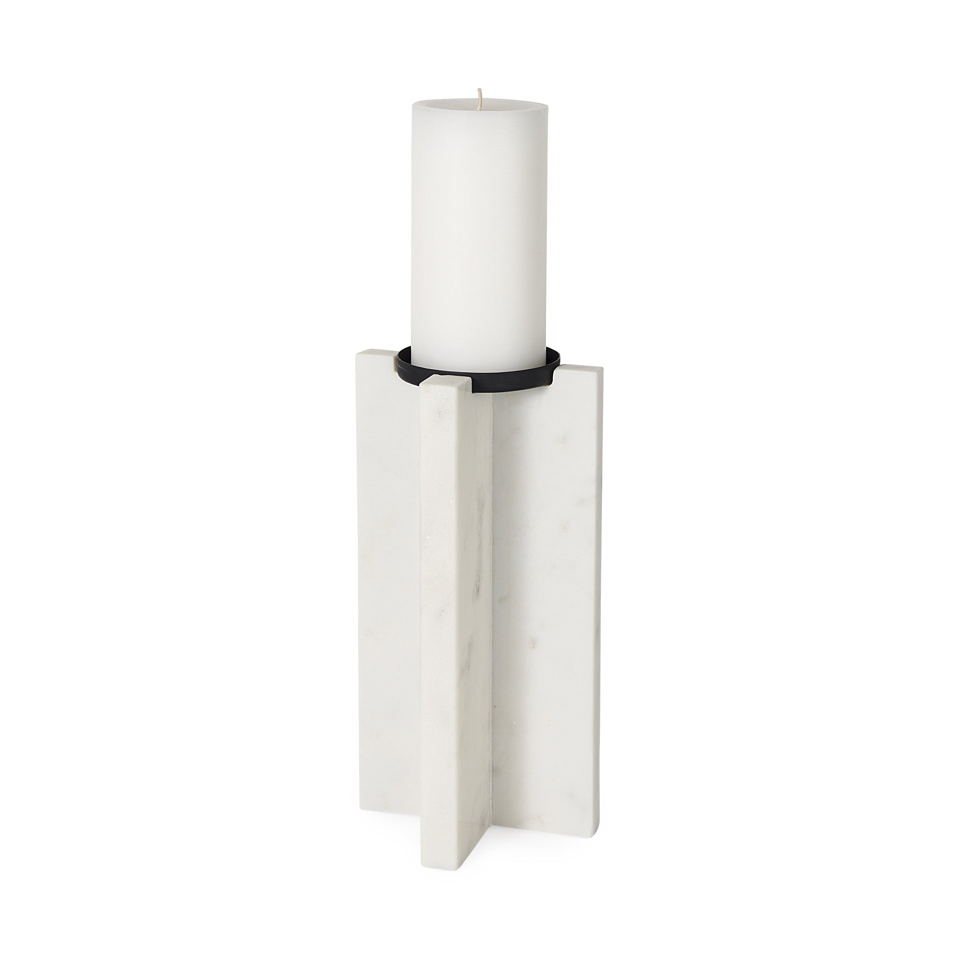 Mercana Sophia 5.5" x 3.5" x 10.5" Marble Candle Holder