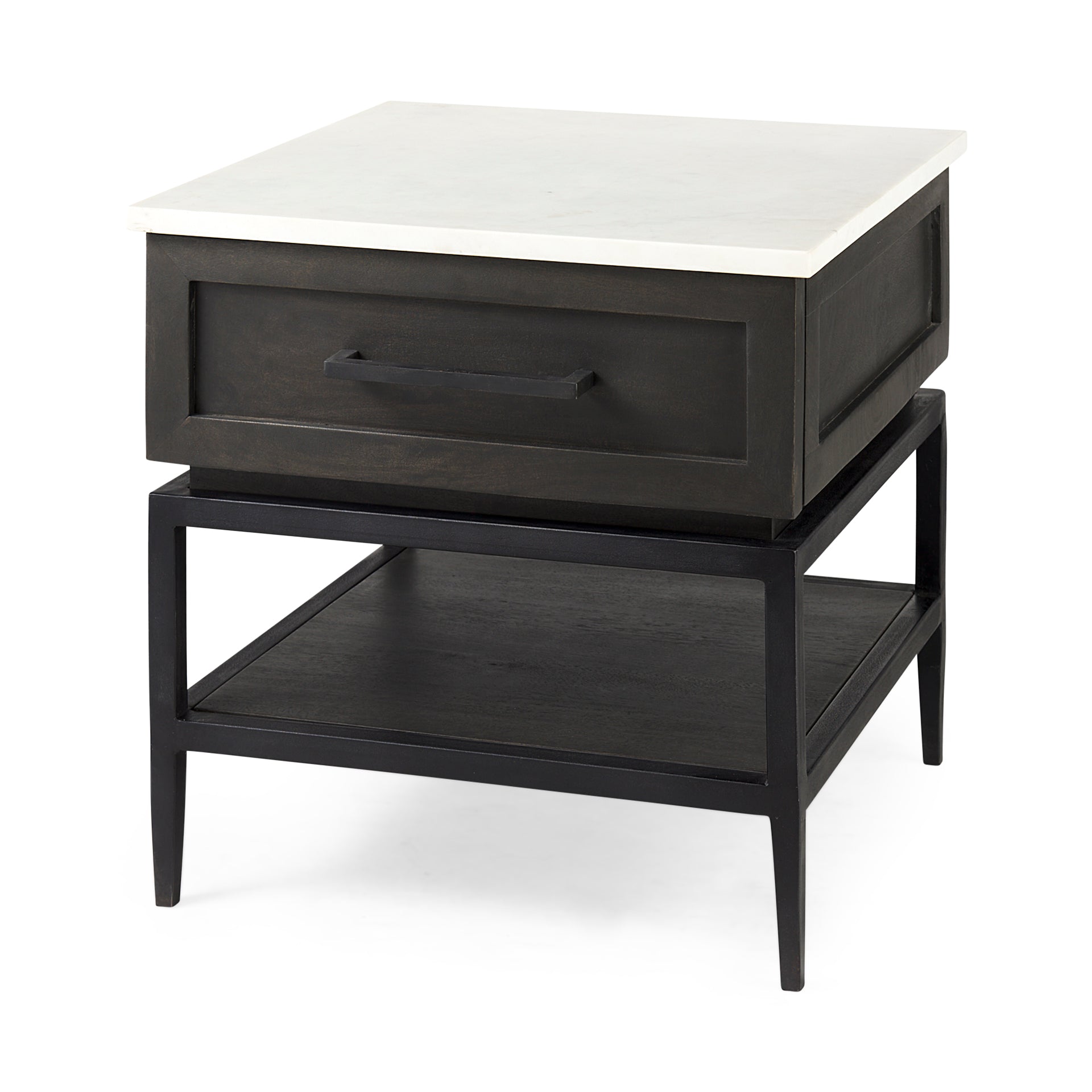 Mercana Divina 22" x 22" x 22" Solid Wood Side Table