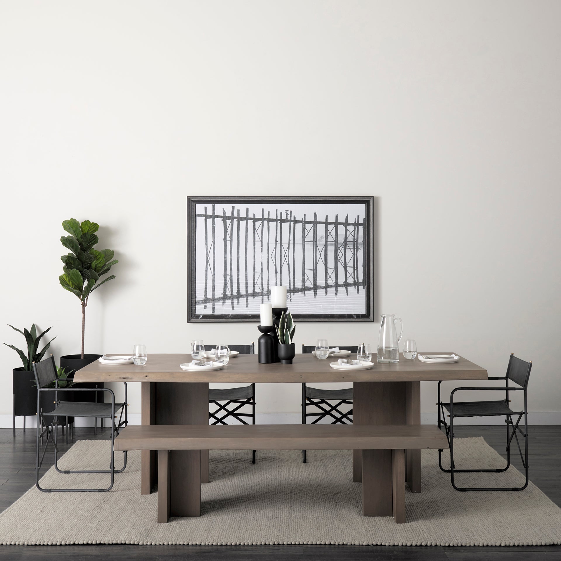 Mercana Direttore 19.3" x 20" x 31" Metal Dining Chair