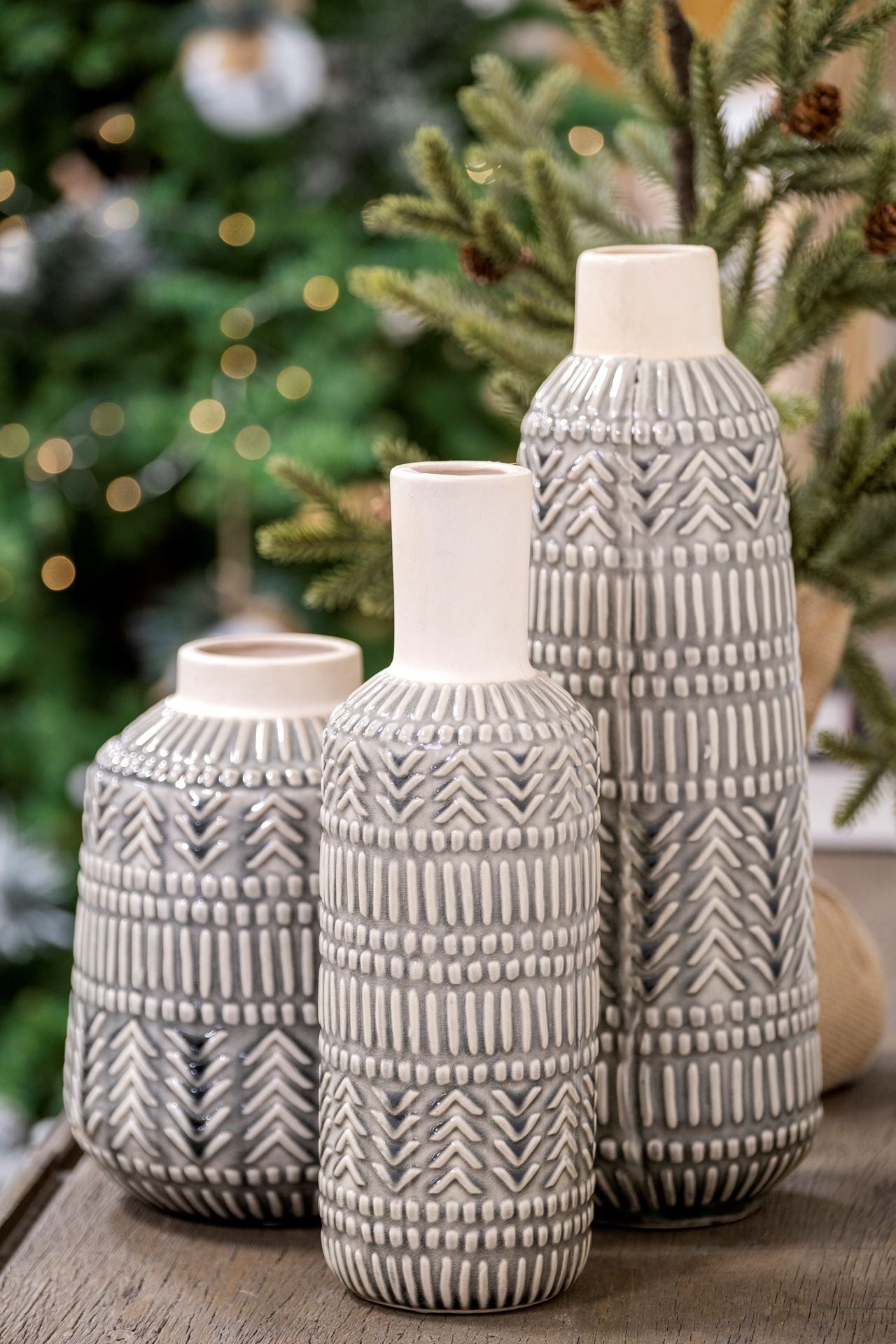 Mercana Riker 5.1" x 5.1" x 14.2" Ceramic Vase
