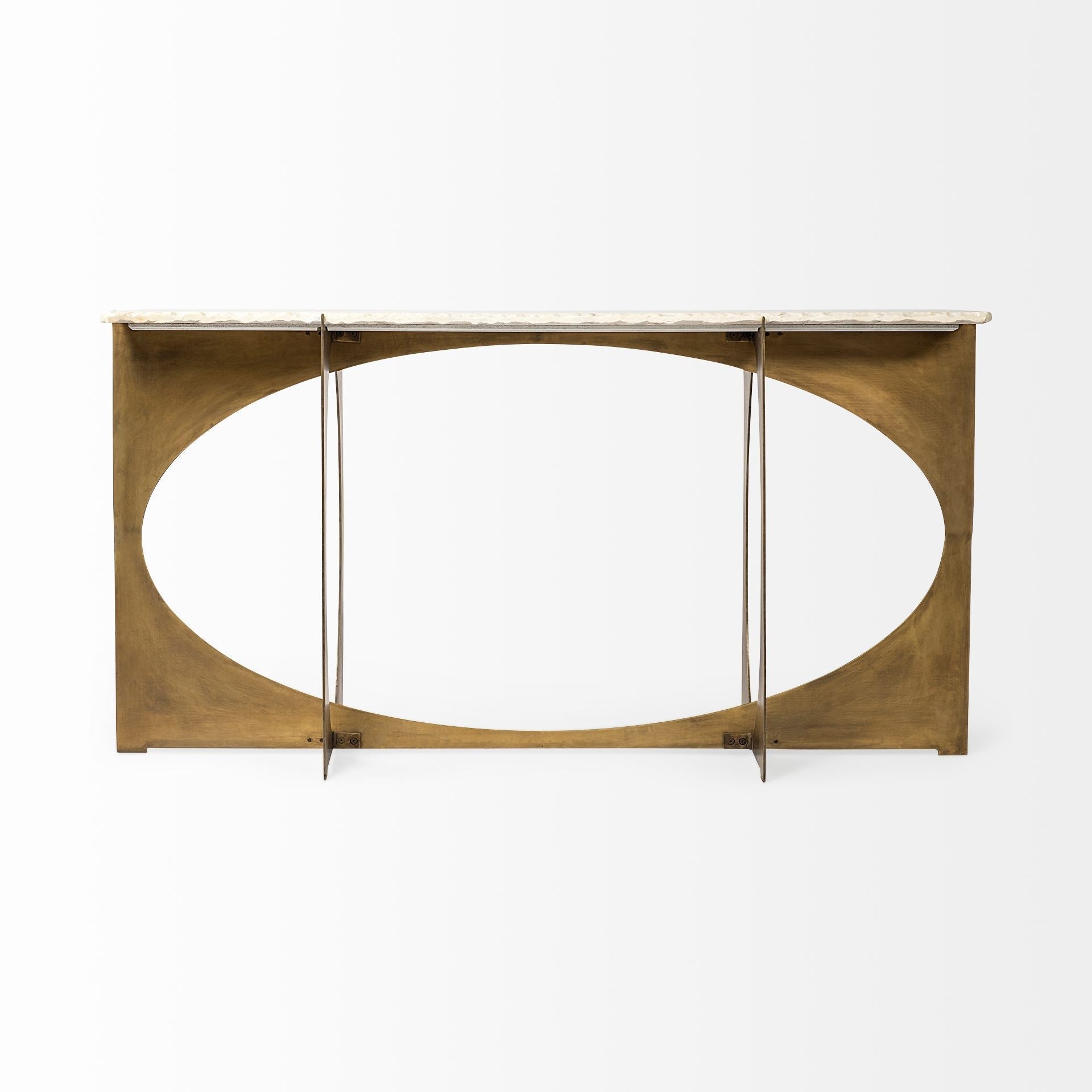 Mercana Reinhold 60" x 17" x 31" Iron Console Table