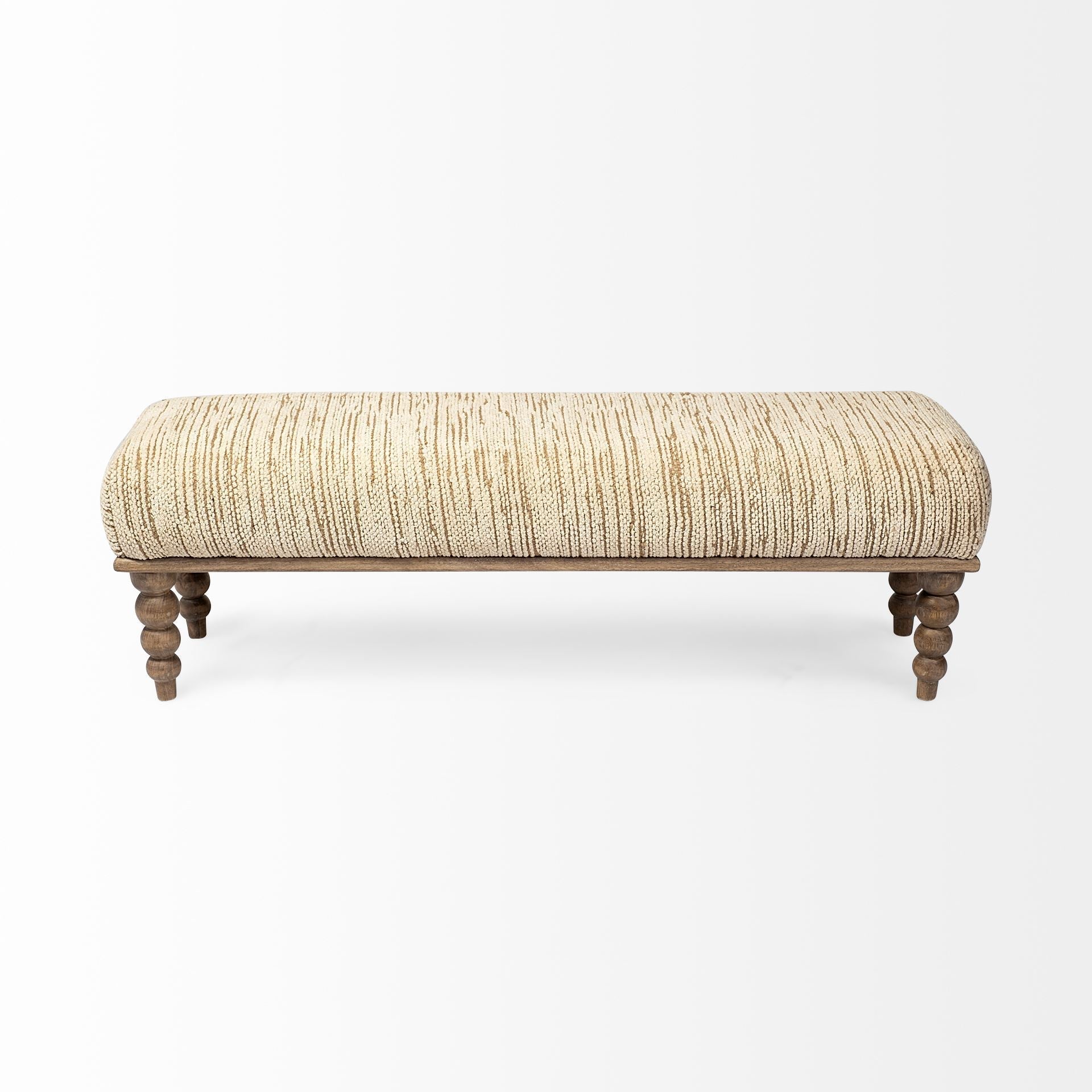 Mercana Alder 55" x 17" x 18" Solid Wood Bench