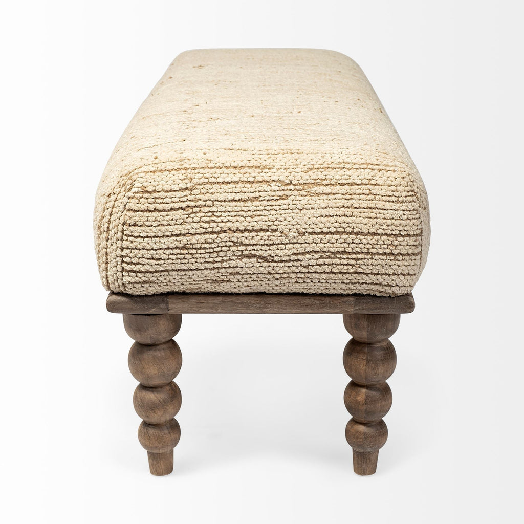 Mercana Alder 55" x 17" x 18" Solid Wood Bench