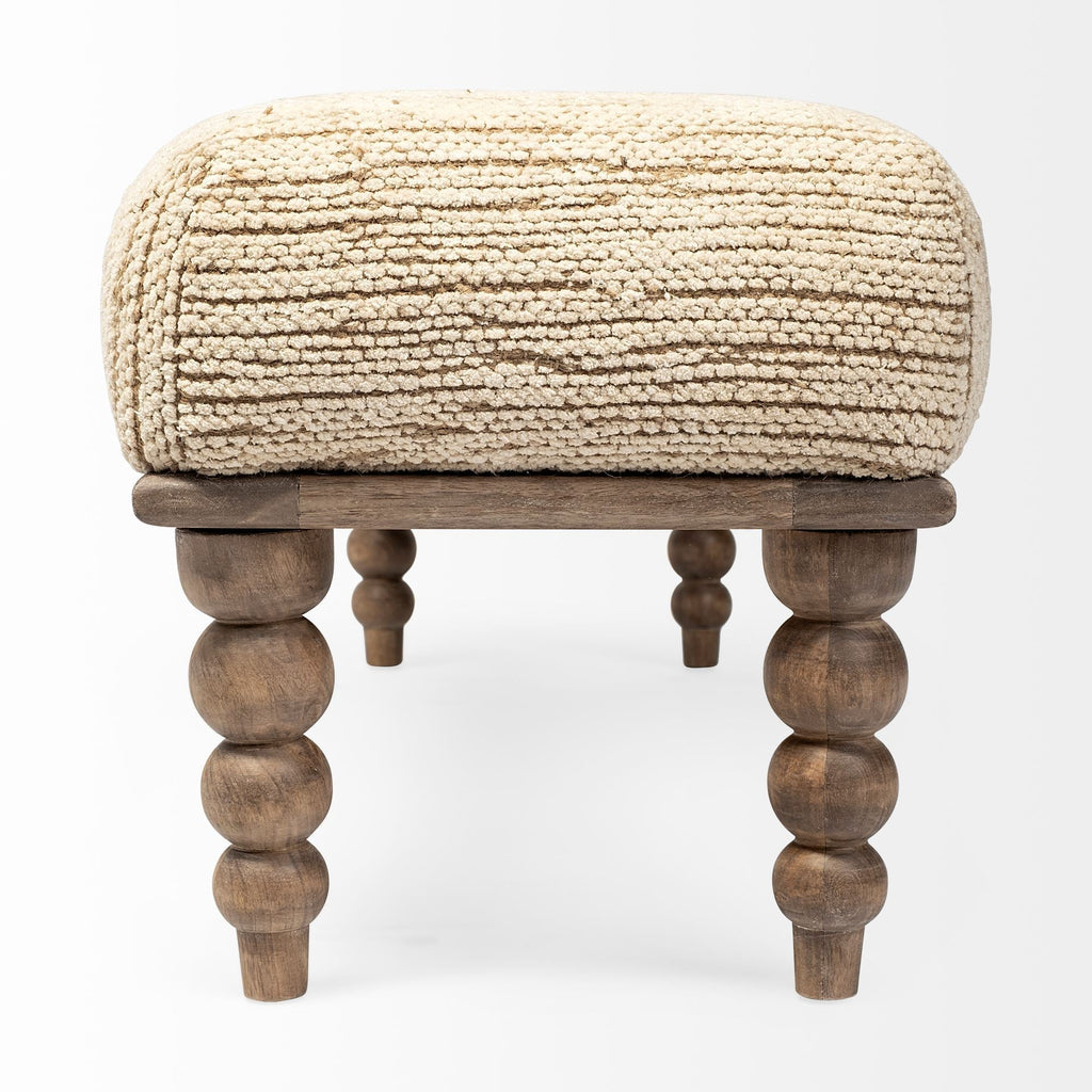 Mercana Alder 55" x 17" x 18" Solid Wood Bench