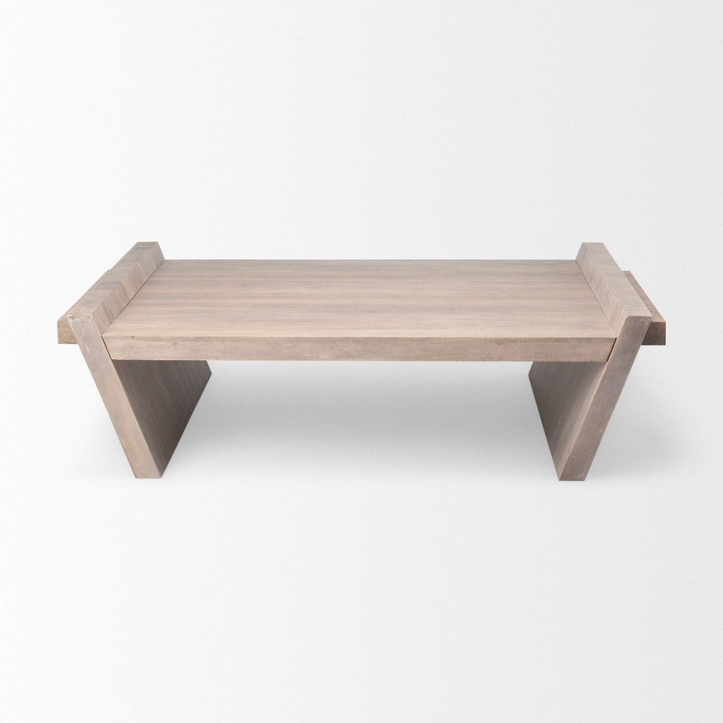 Mercana Elaine 59" x 36" x 16" Solid Wood Coffee Table