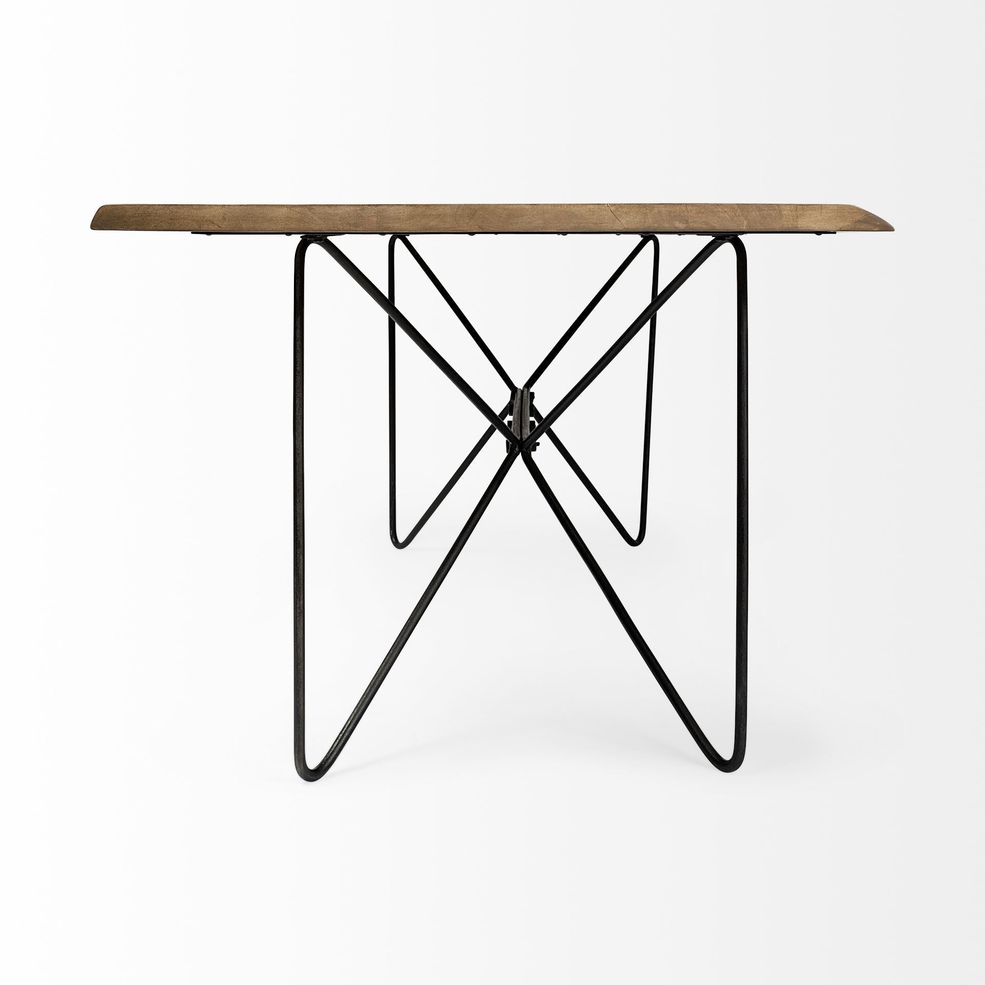 Mercana Papillion 84" x 40" x 30" Solid Wood Dining Table