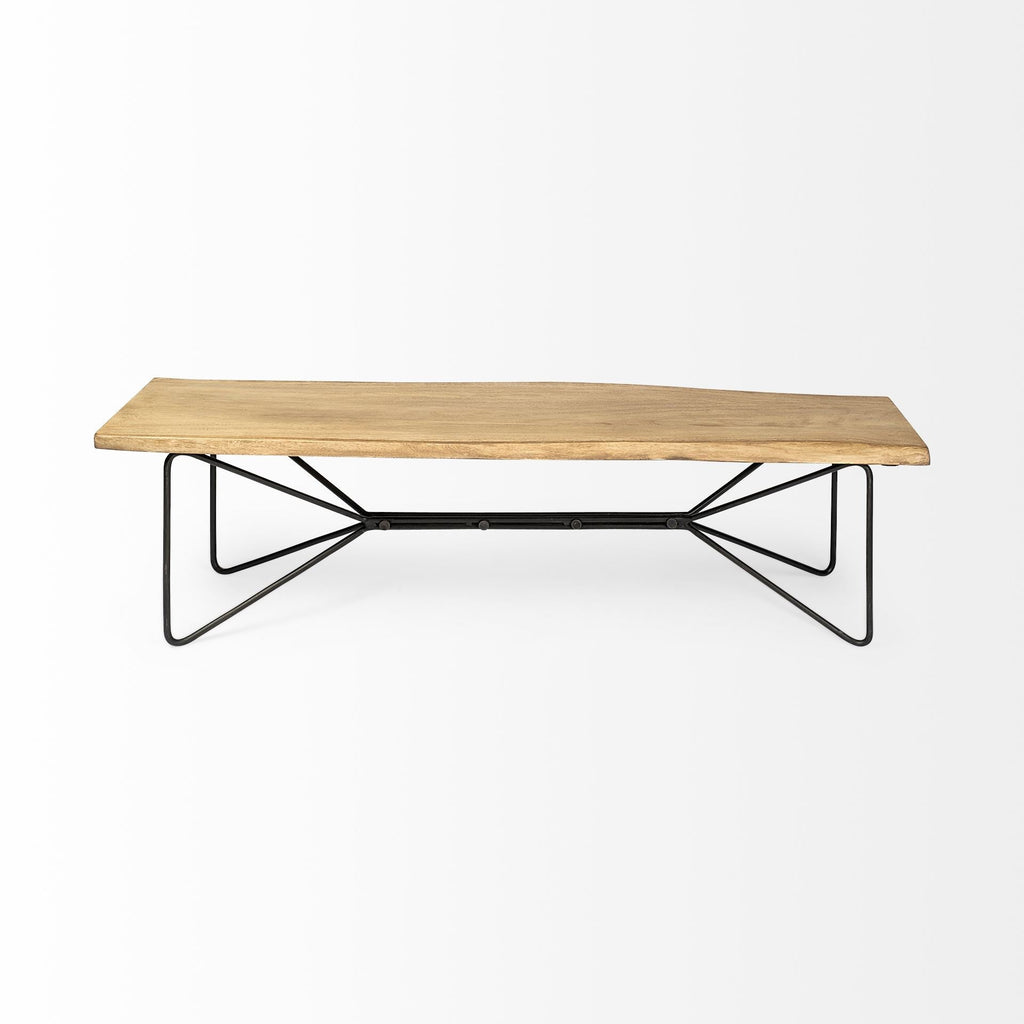 Mercana Papillion 66" x 16" x 18" Solid Wood Bench