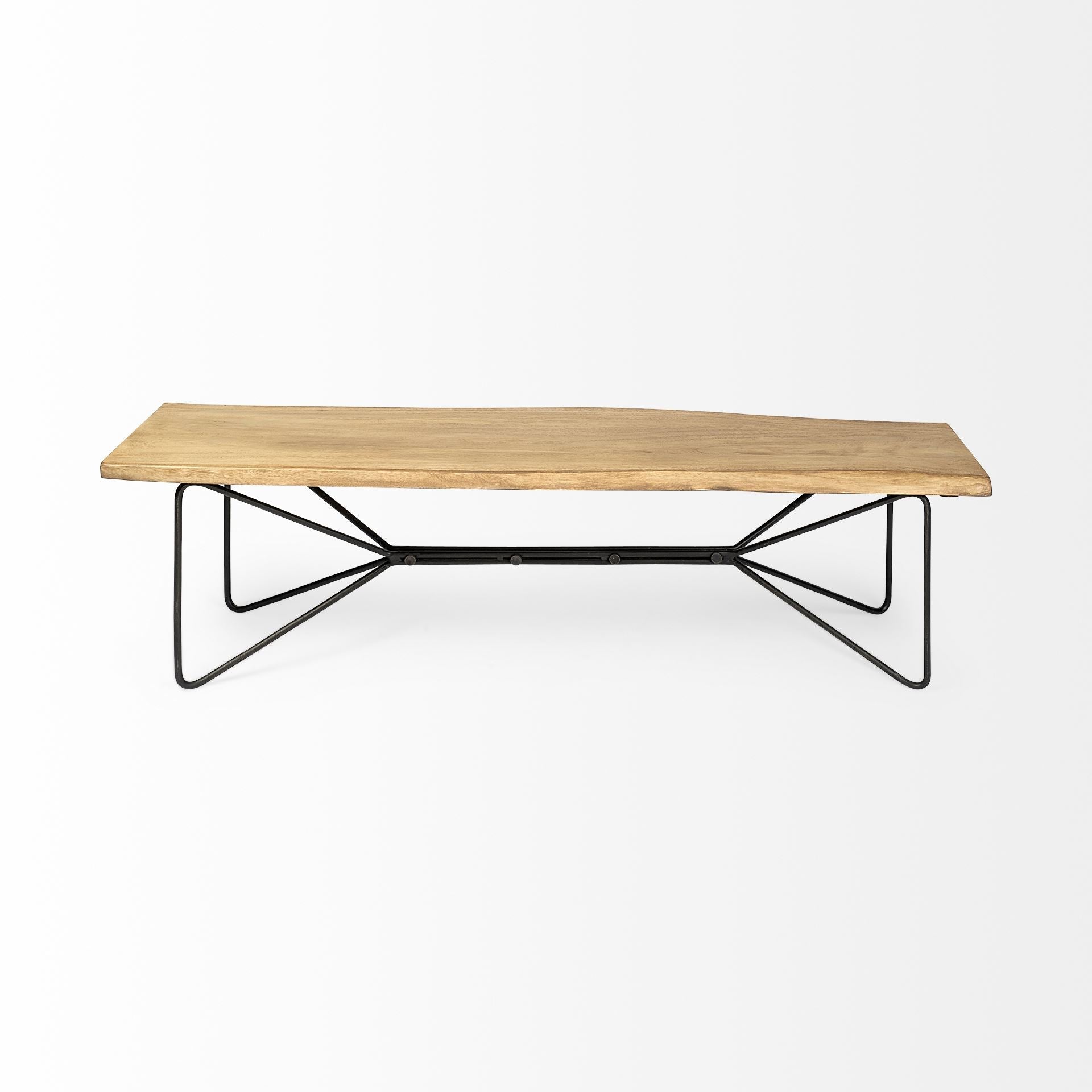 Mercana Papillion 66" x 16" x 18" Solid Wood Bench
