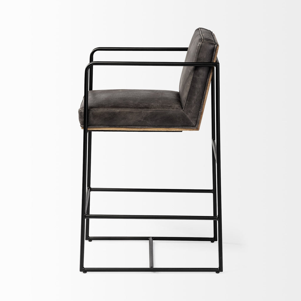 Mercana Stamford 18.7" x 22.6" x 36" Metal Stool