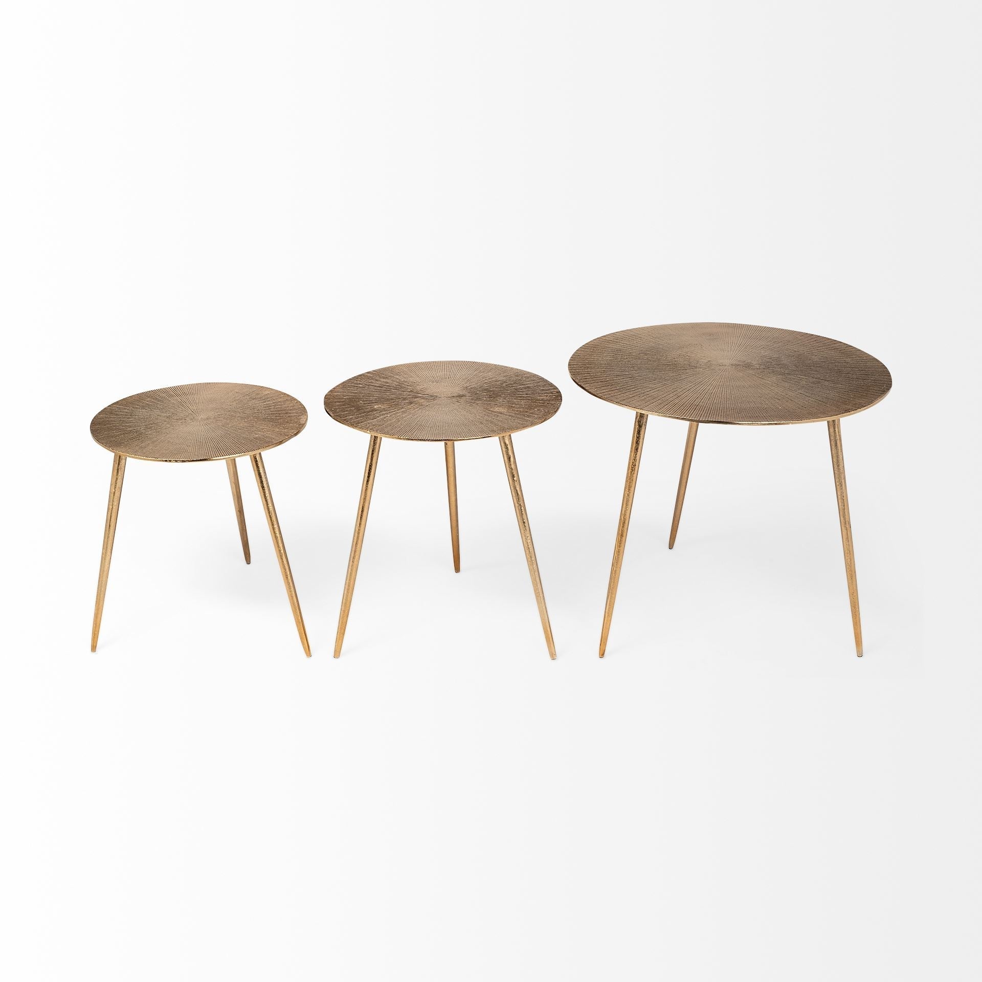 Mercana Reva 24" x 24" x 21" Metal Side Table