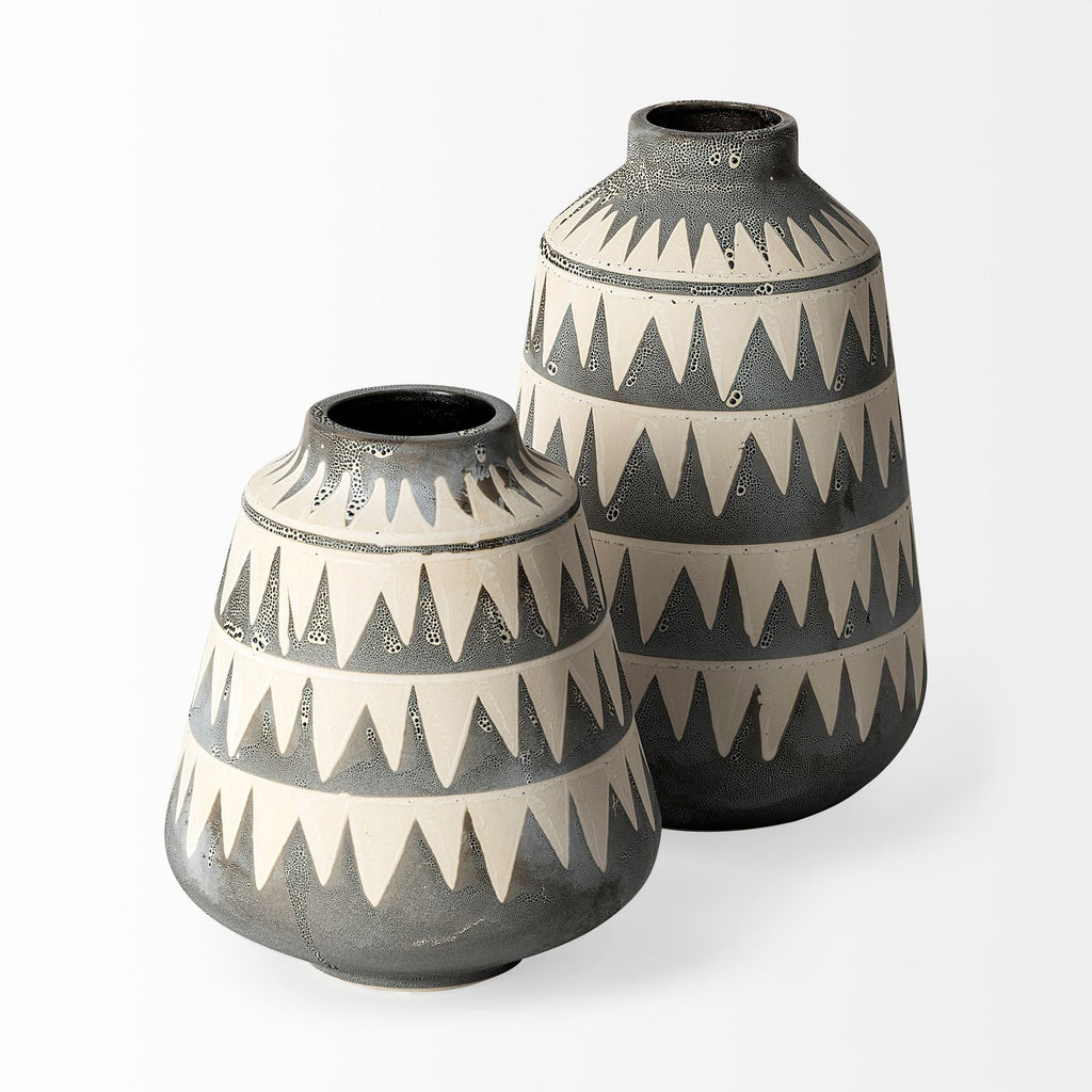 Mercana Delaney 6.7" x 6.7" x 10" Ceramic Vase