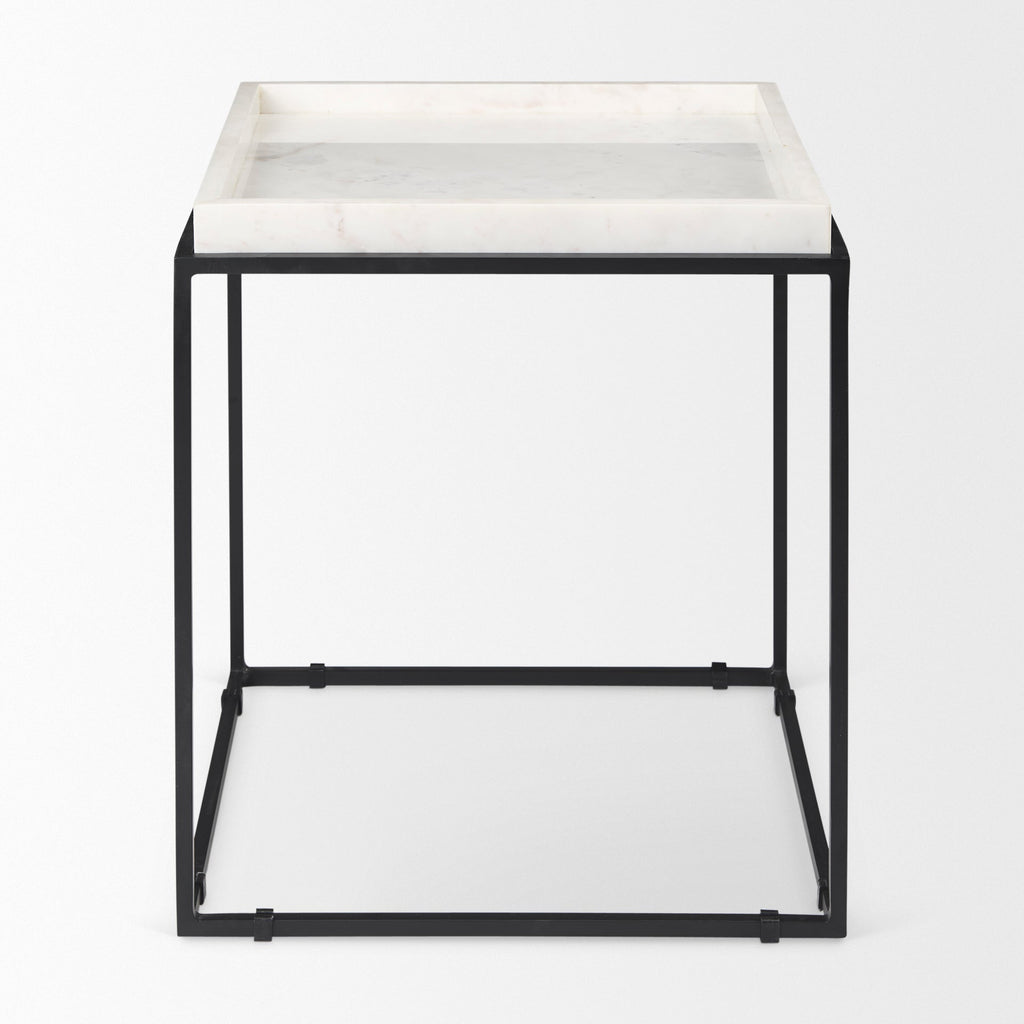 Mercana Nathan 18" x 18" x 20" Metal Side Table