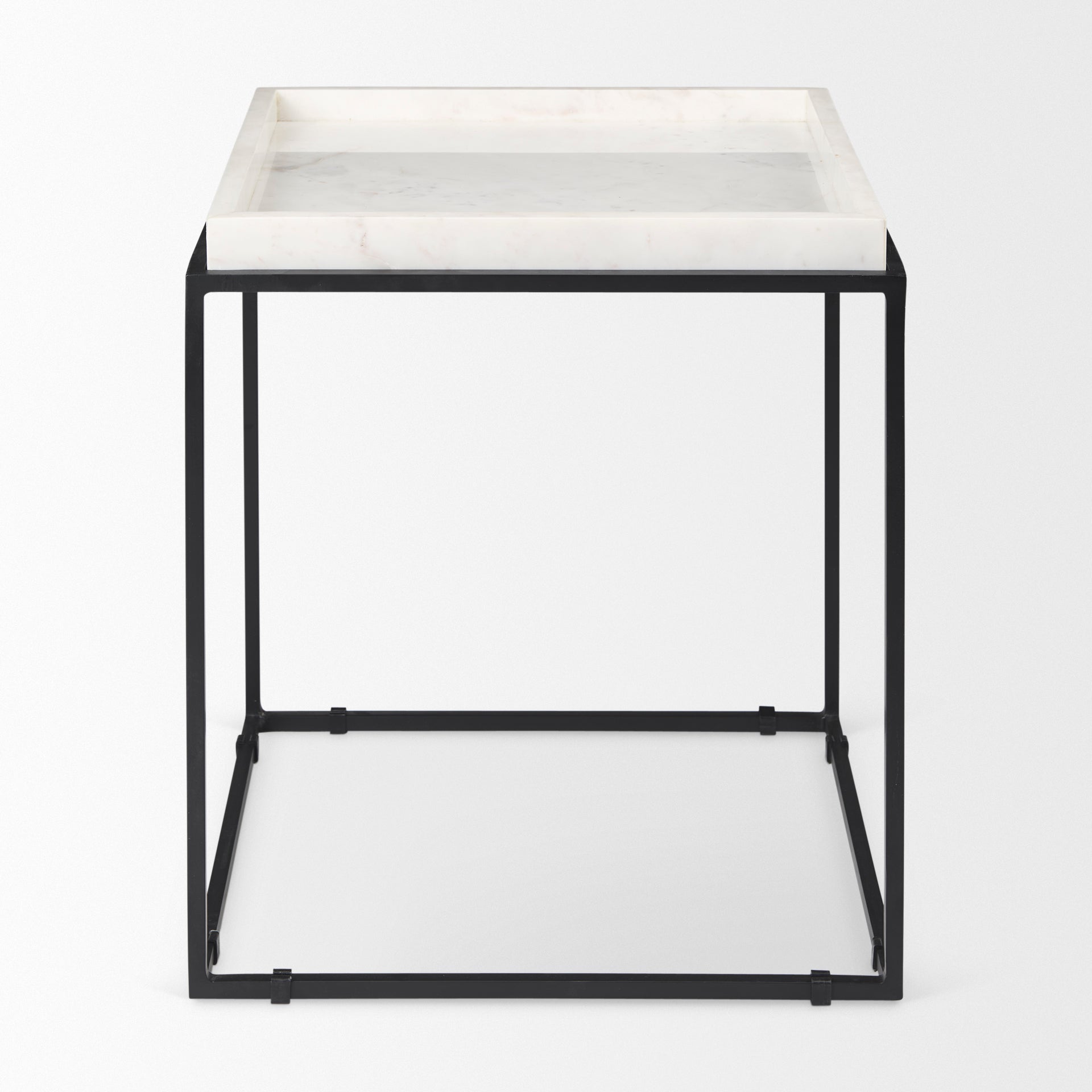 Mercana Nathan 18" x 18" x 20" Metal Side Table