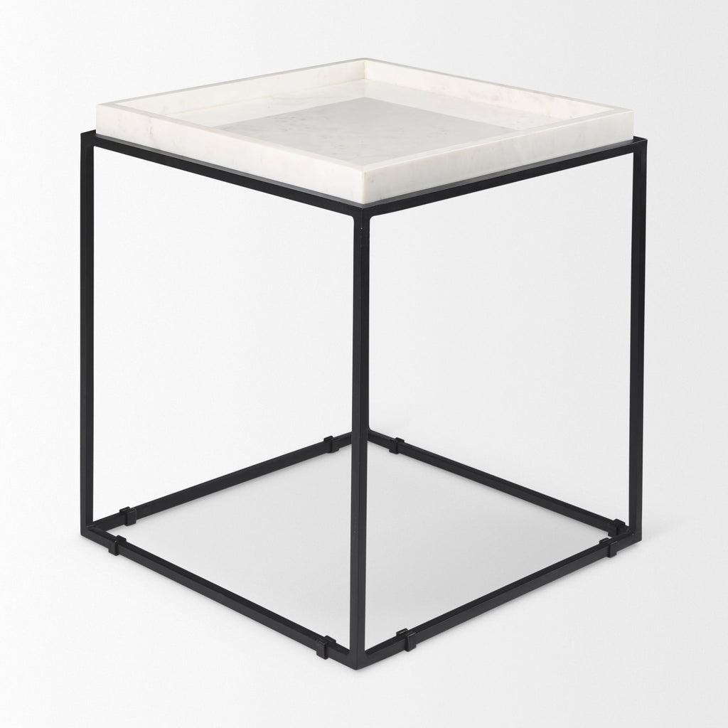 Mercana Nathan 18" x 18" x 20" Metal Side Table