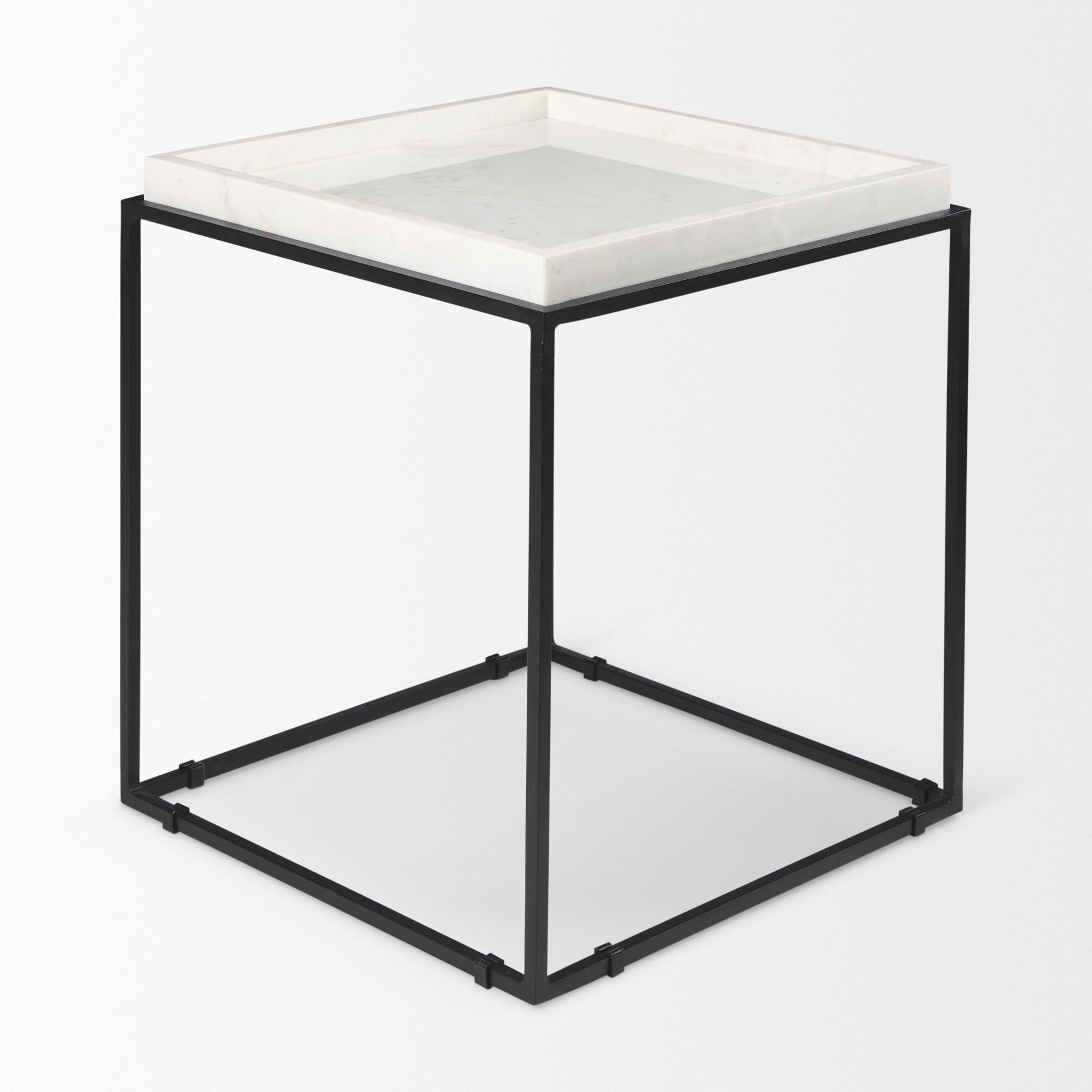 Mercana Nathan 18" x 18" x 20" Metal Side Table