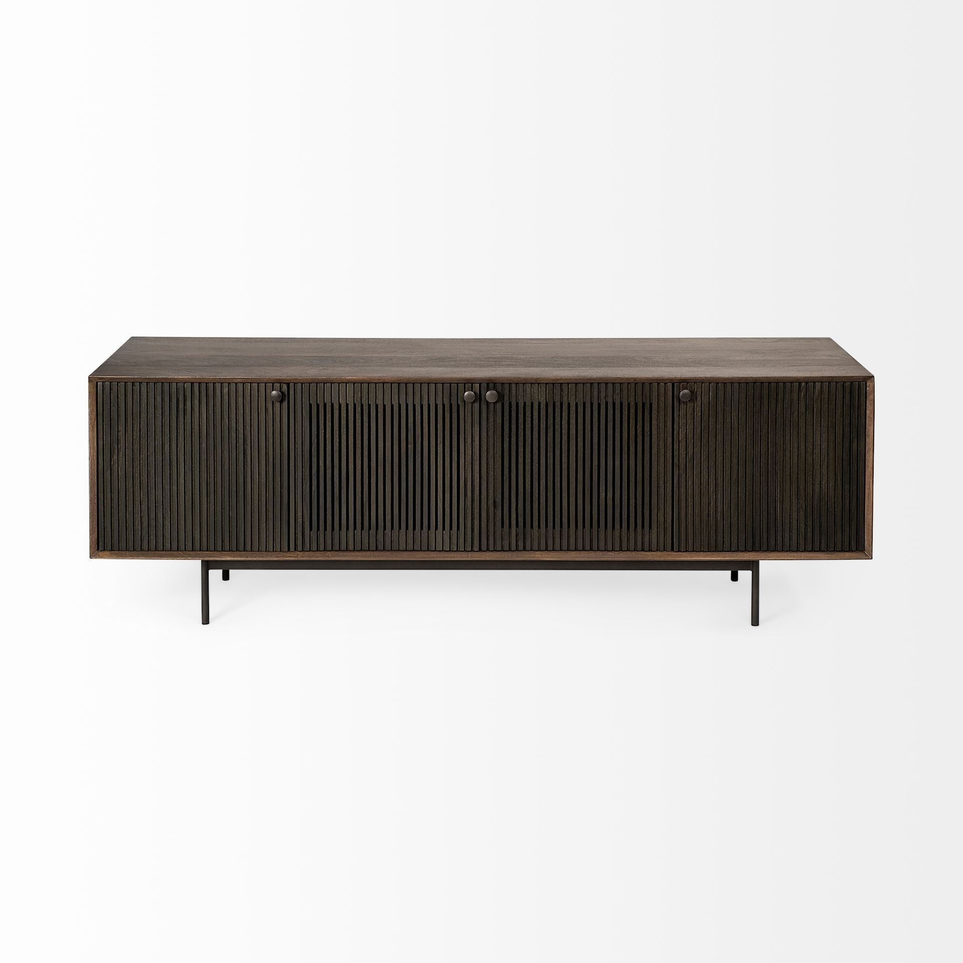Mercana Grace 72" x 20.5" x 24.3" Solid Wood Media Unit