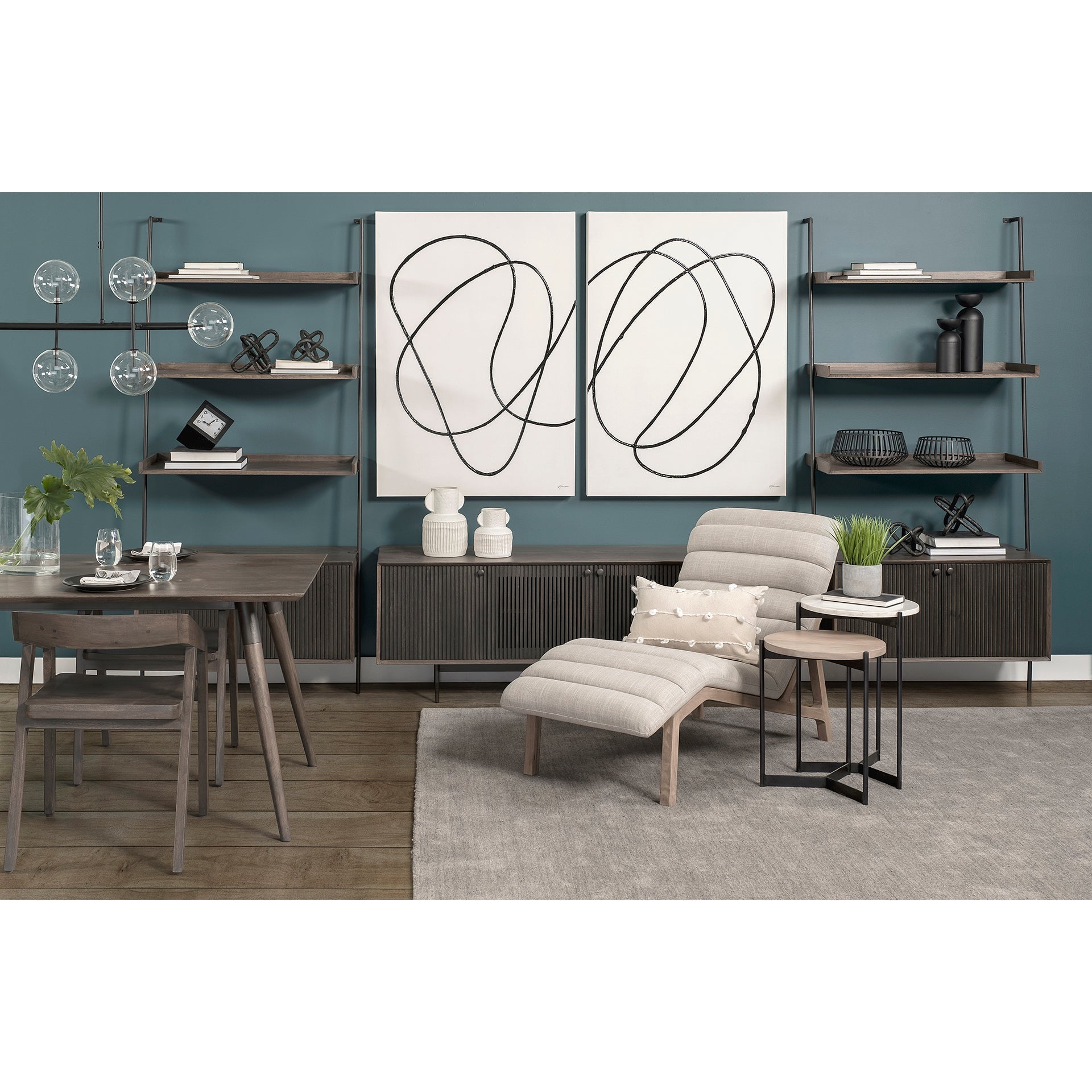 Mercana Larkin 16" x 16" x 24" Metal Side Table