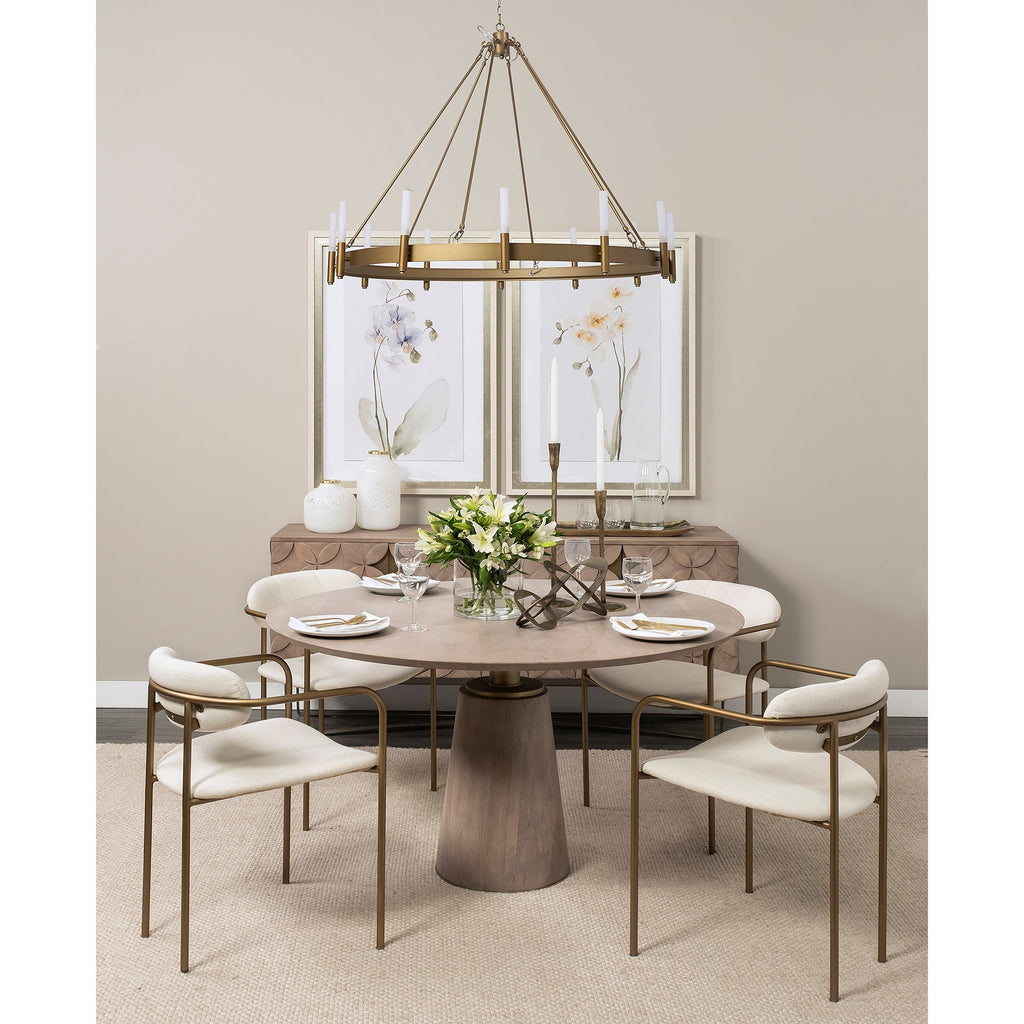 Mercana Maxwell 54" x 54" x 30" Solid Wood Dining Table