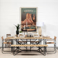 Mercana Papillion 66" x 17" x 29" Iron Console Table