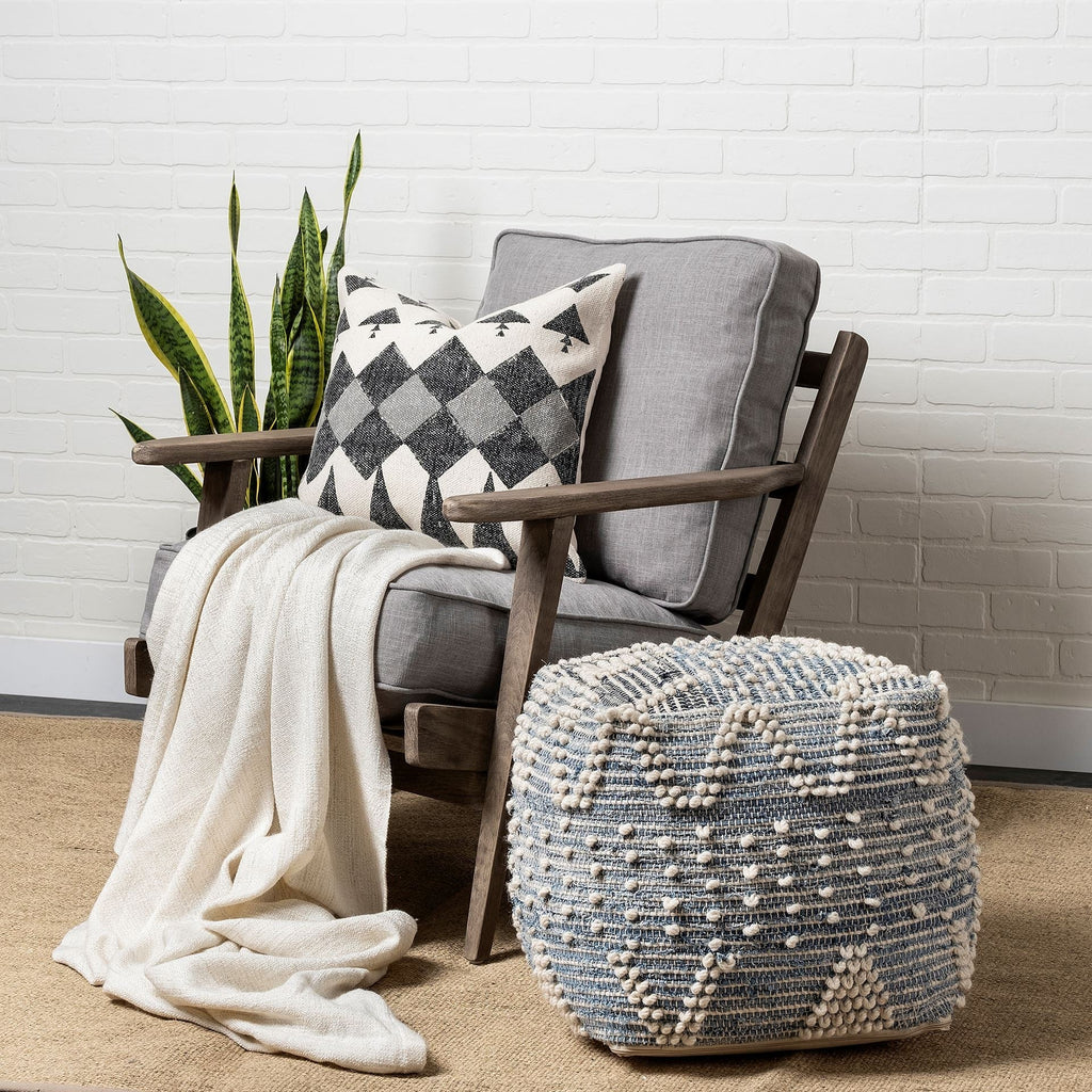 Mercana Rofi 17.7" x 17.7" x 17.7" Pouf