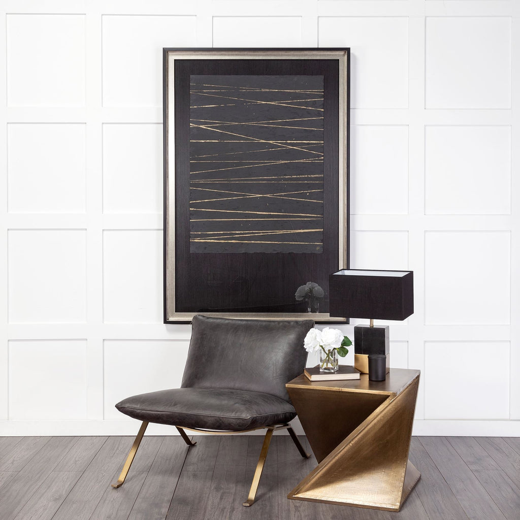 Mercana Flavelle 28" x 33.5" x 27" Iron Side Chair