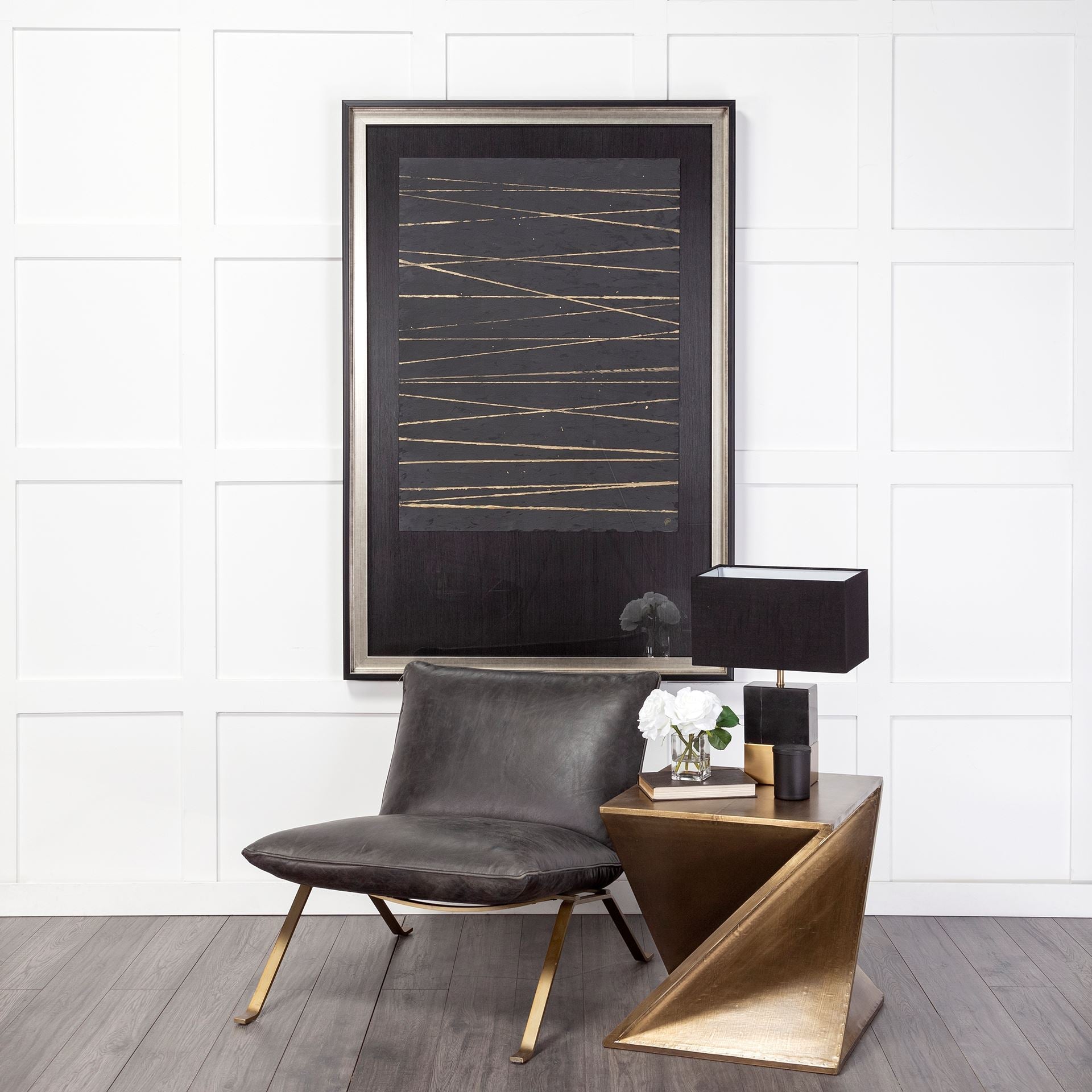 Mercana Flavelle 28" x 33.5" x 27" Iron Side Chair