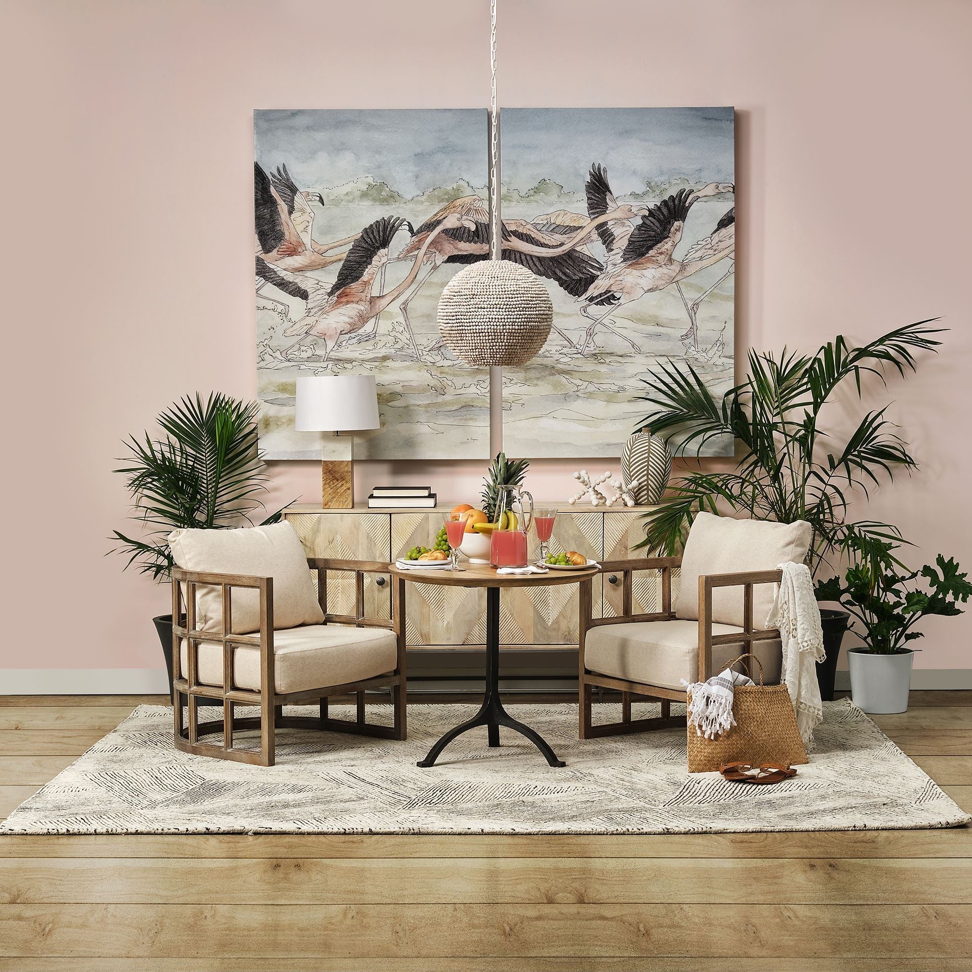 Mercana Skylar 29" x 29.8" x 33.8" Solid Wood Side Chair