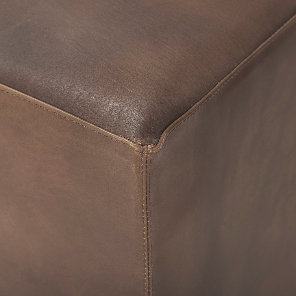 Mercana Minara 36" x 36" x 16" Wood Ottoman