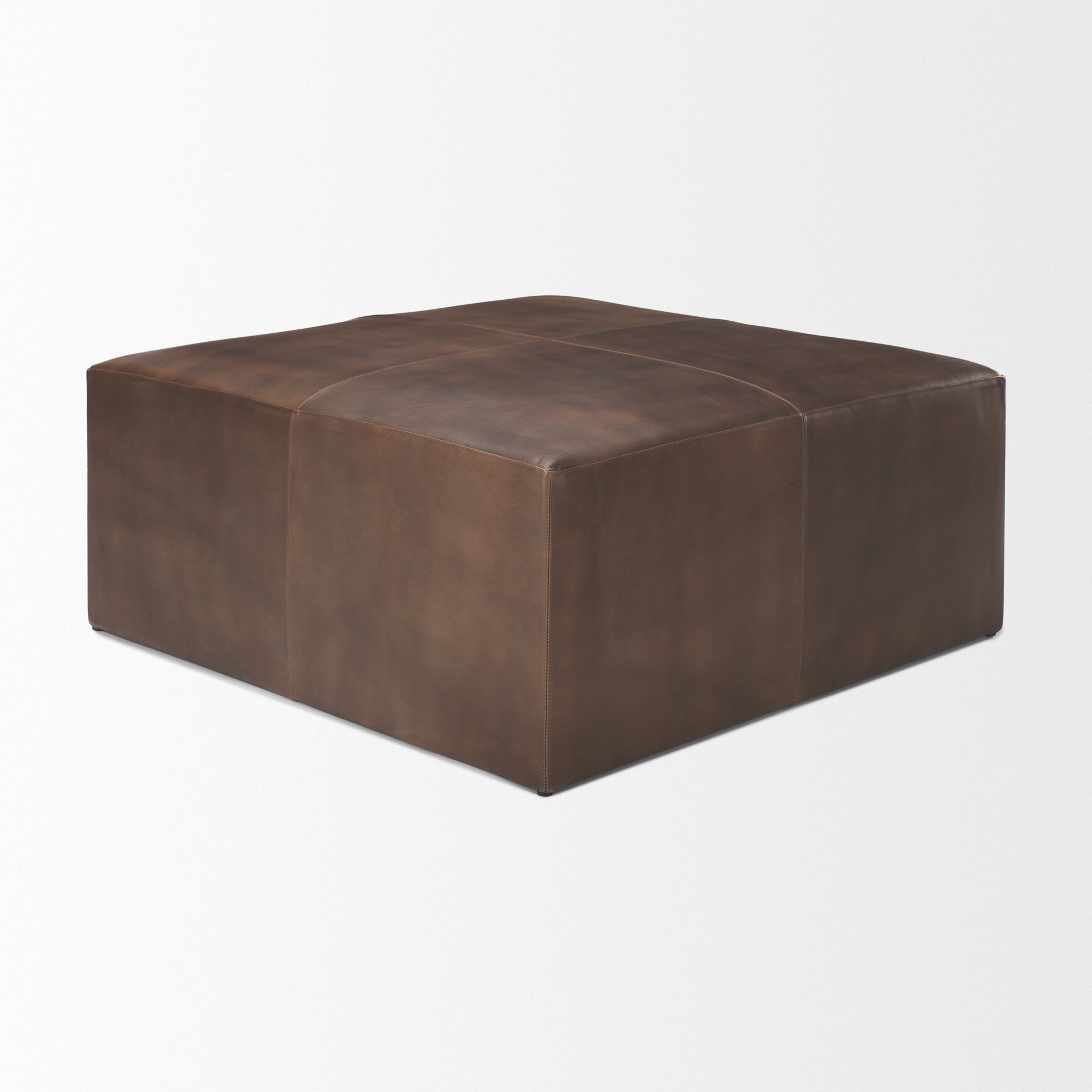 Mercana Minara 36" x 36" x 16" Wood Ottoman