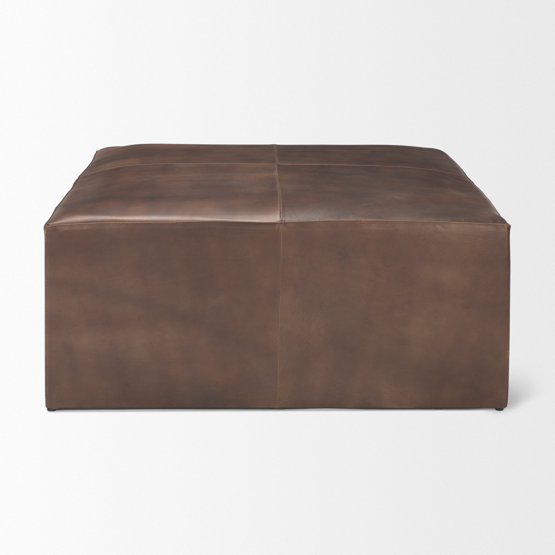 Mercana Minara 36" x 36" x 16" Wood Ottoman