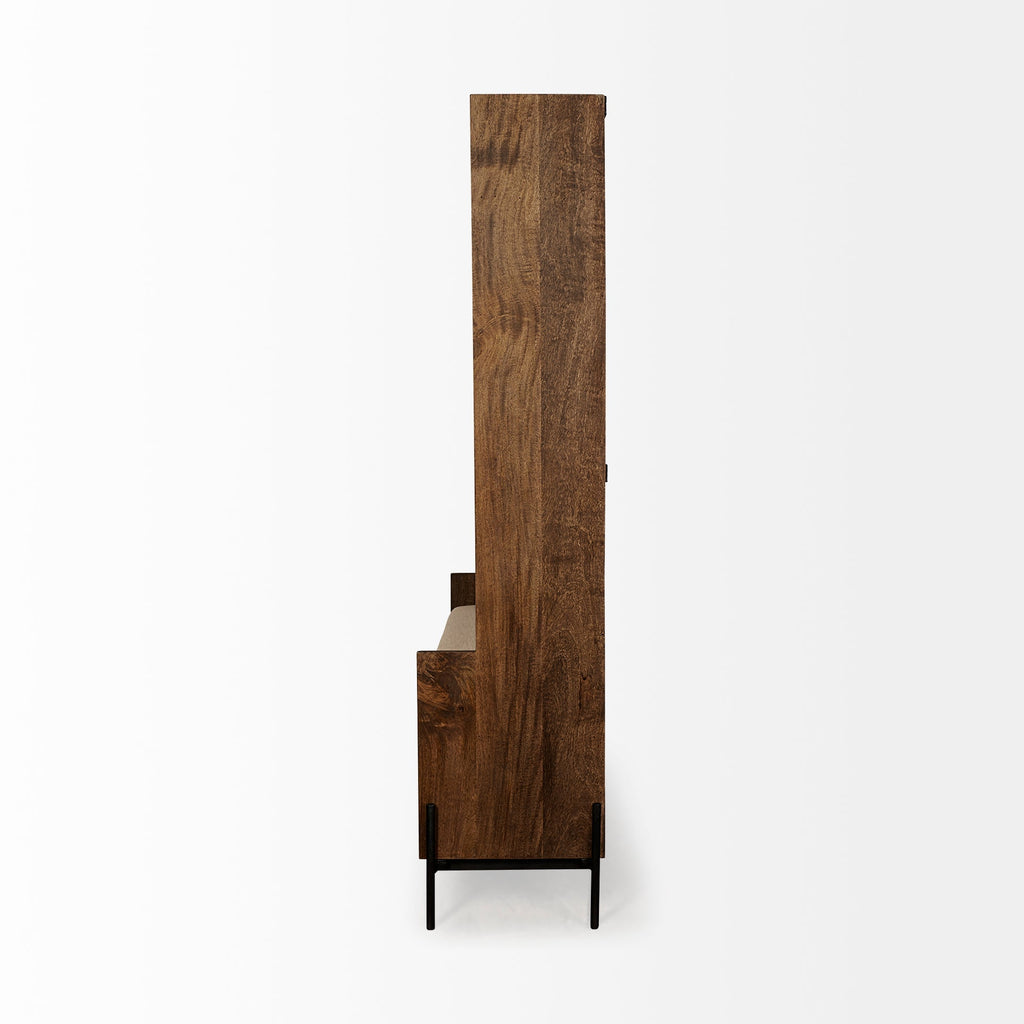 Mercana Glenn 55.5" x 16.5" x 70" Solid Wood Hall Tree