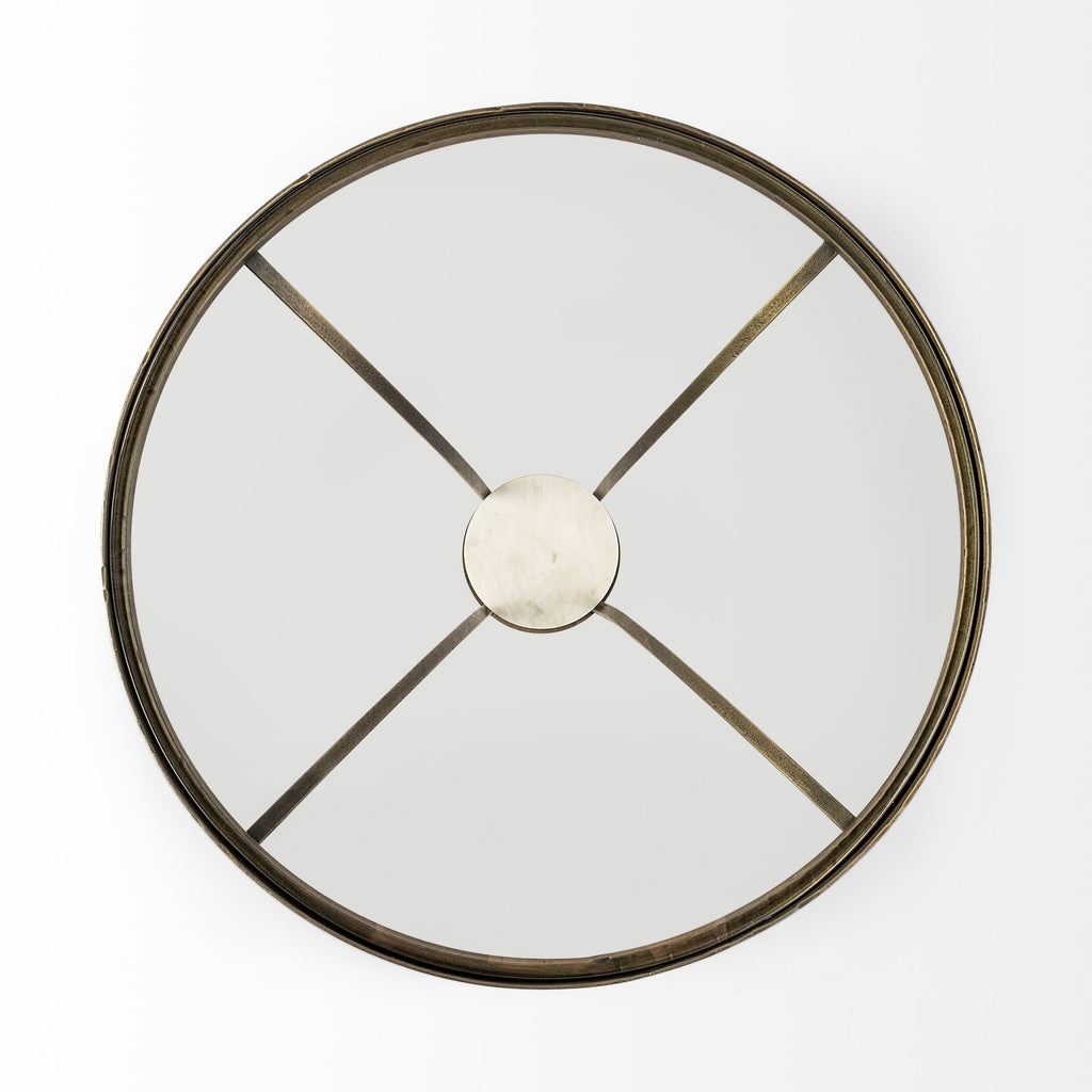 Mercana Jacinta 21" x 21" x 24" Metal Side Table
