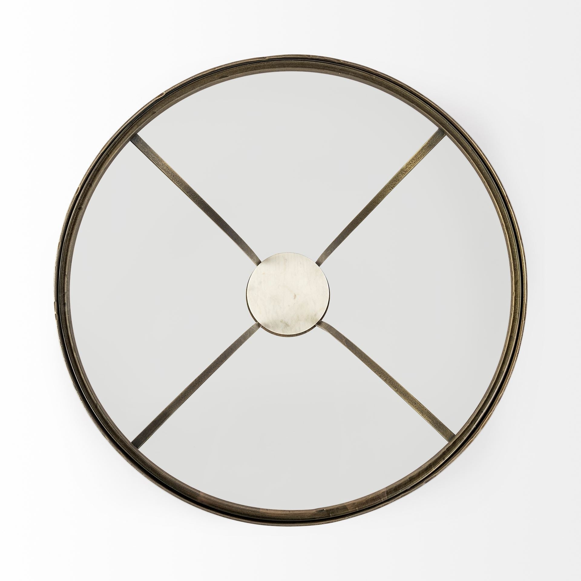 Mercana Jacinta 21" x 21" x 24" Metal Side Table