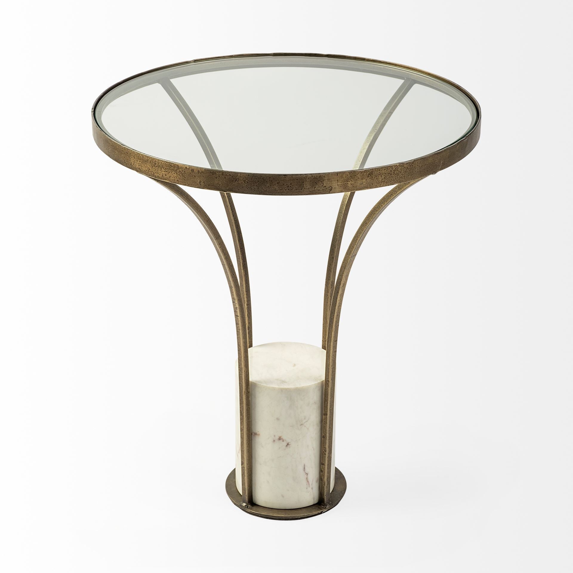 Mercana Jacinta 21" x 21" x 24" Metal Side Table