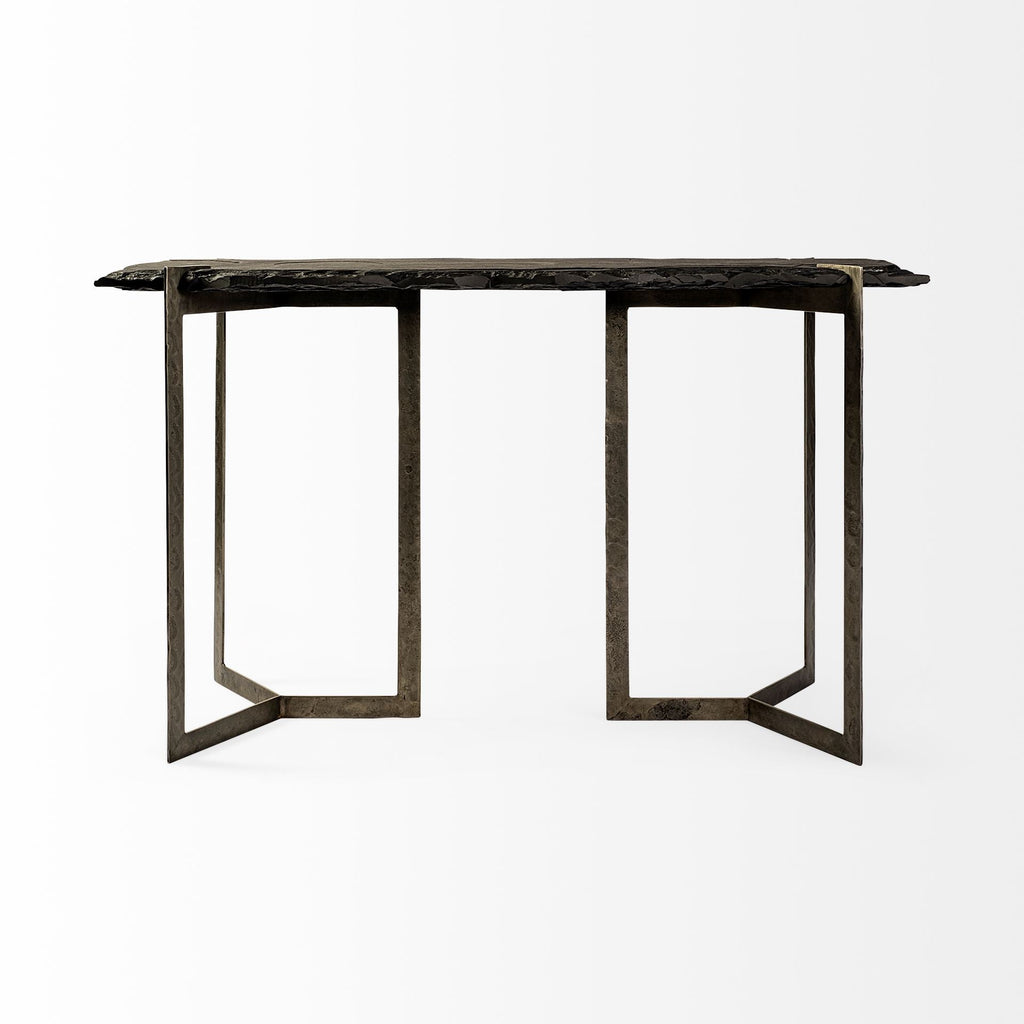 Mercana Shale 50" x 19.5" x 30.5" Iron Console Table