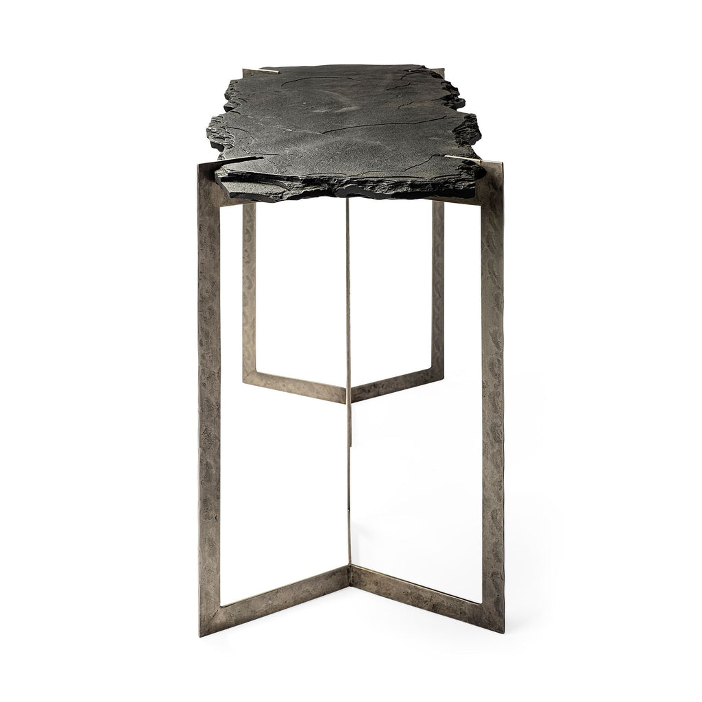 Mercana Shale 50" x 19.5" x 30.5" Iron Console Table