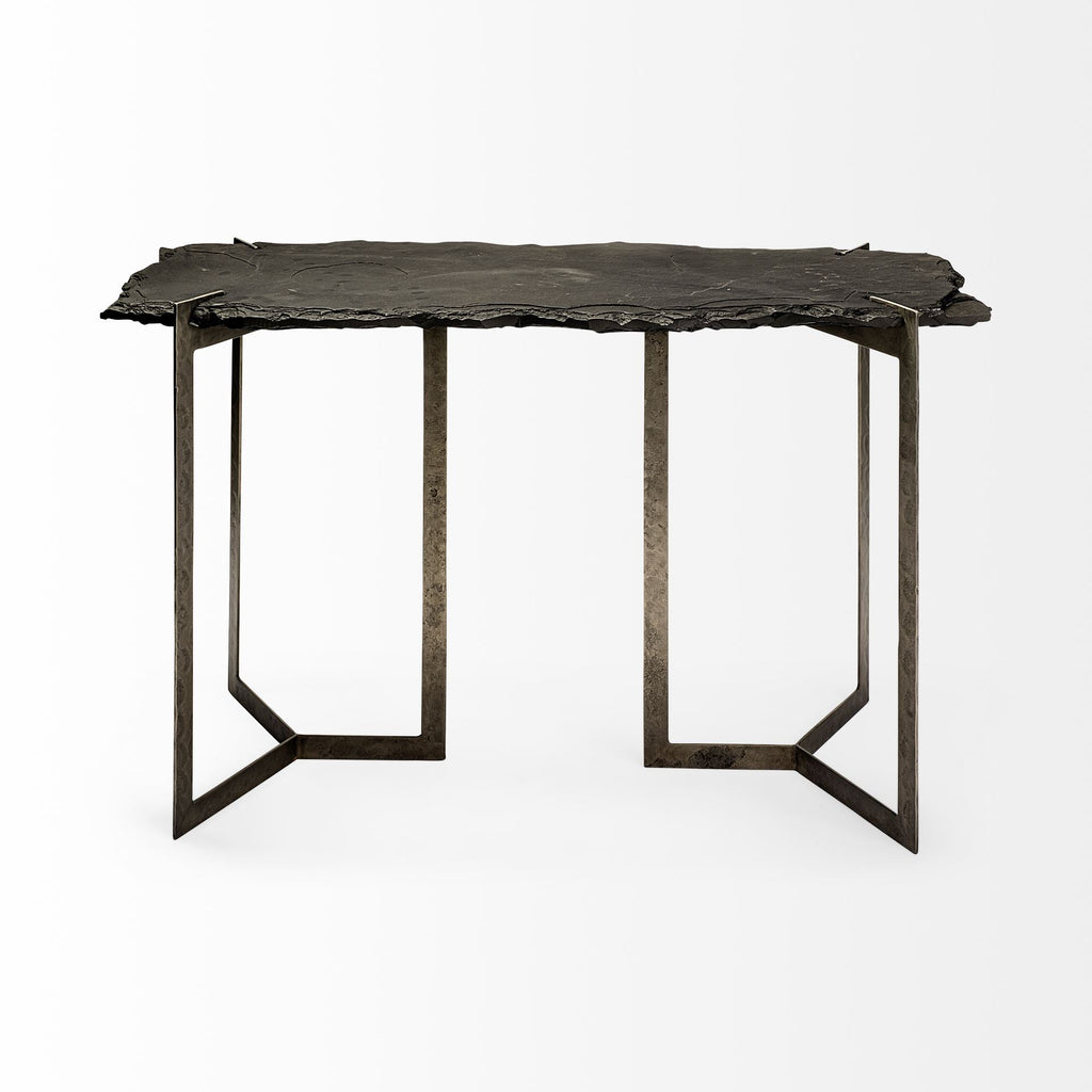Mercana Shale 50" x 19.5" x 30.5" Iron Console Table
