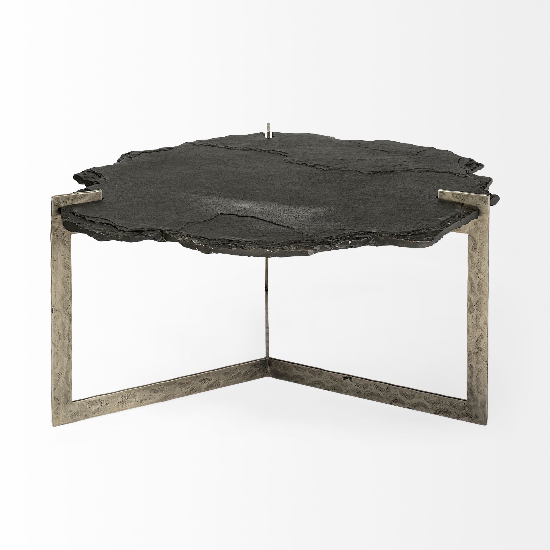Mercana Shale 37" x 37" x 17.5" Stone Coffee Table