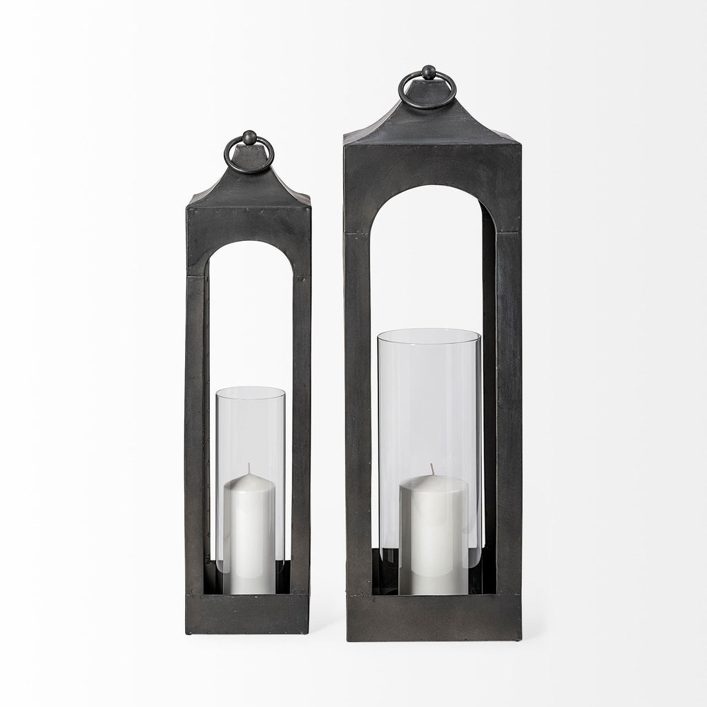 Mercana Ina 6.7" x 6.7" x 29.5" Marble Lantern