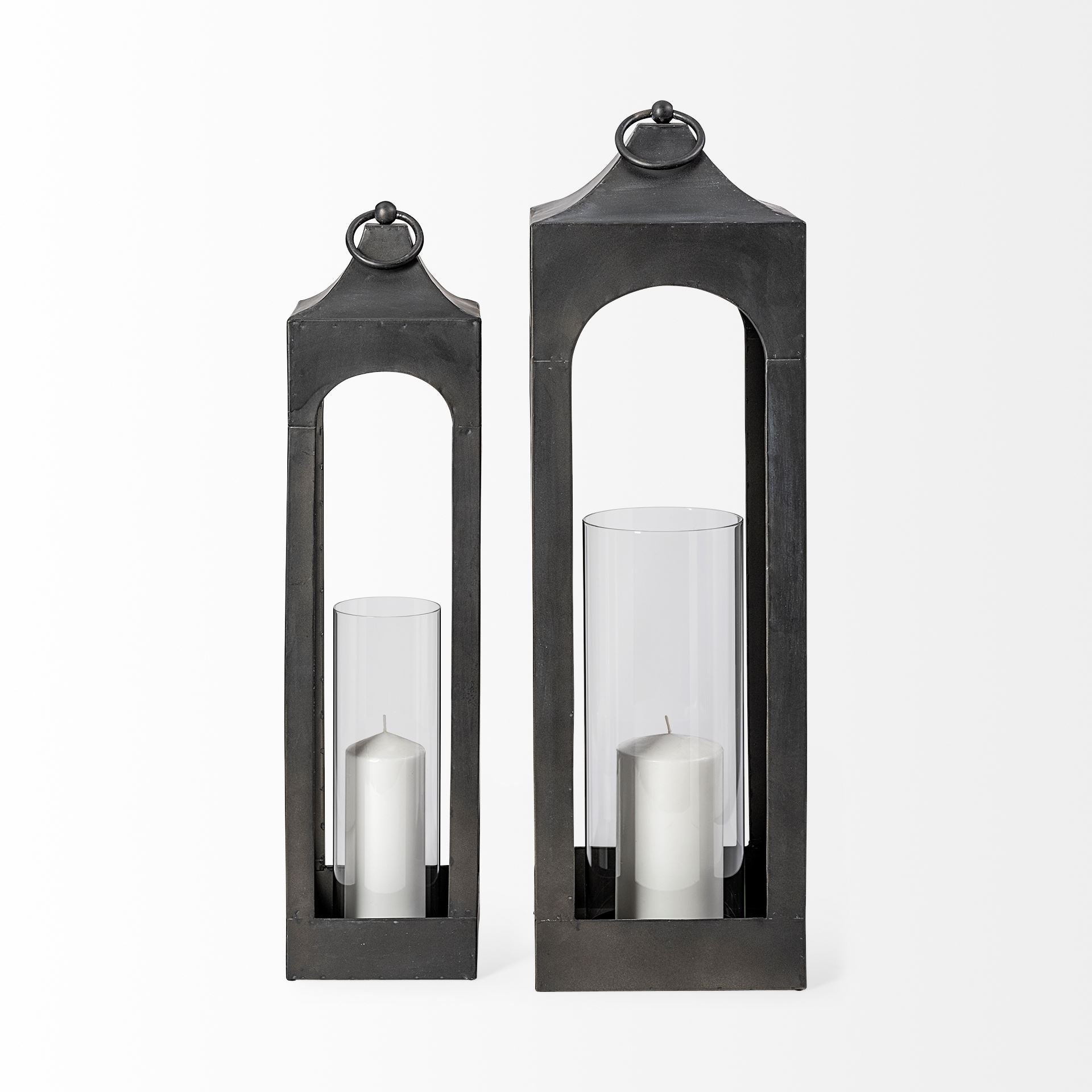 Mercana Ina 9.4" x 9.4" x 33.9" Metal Lantern
