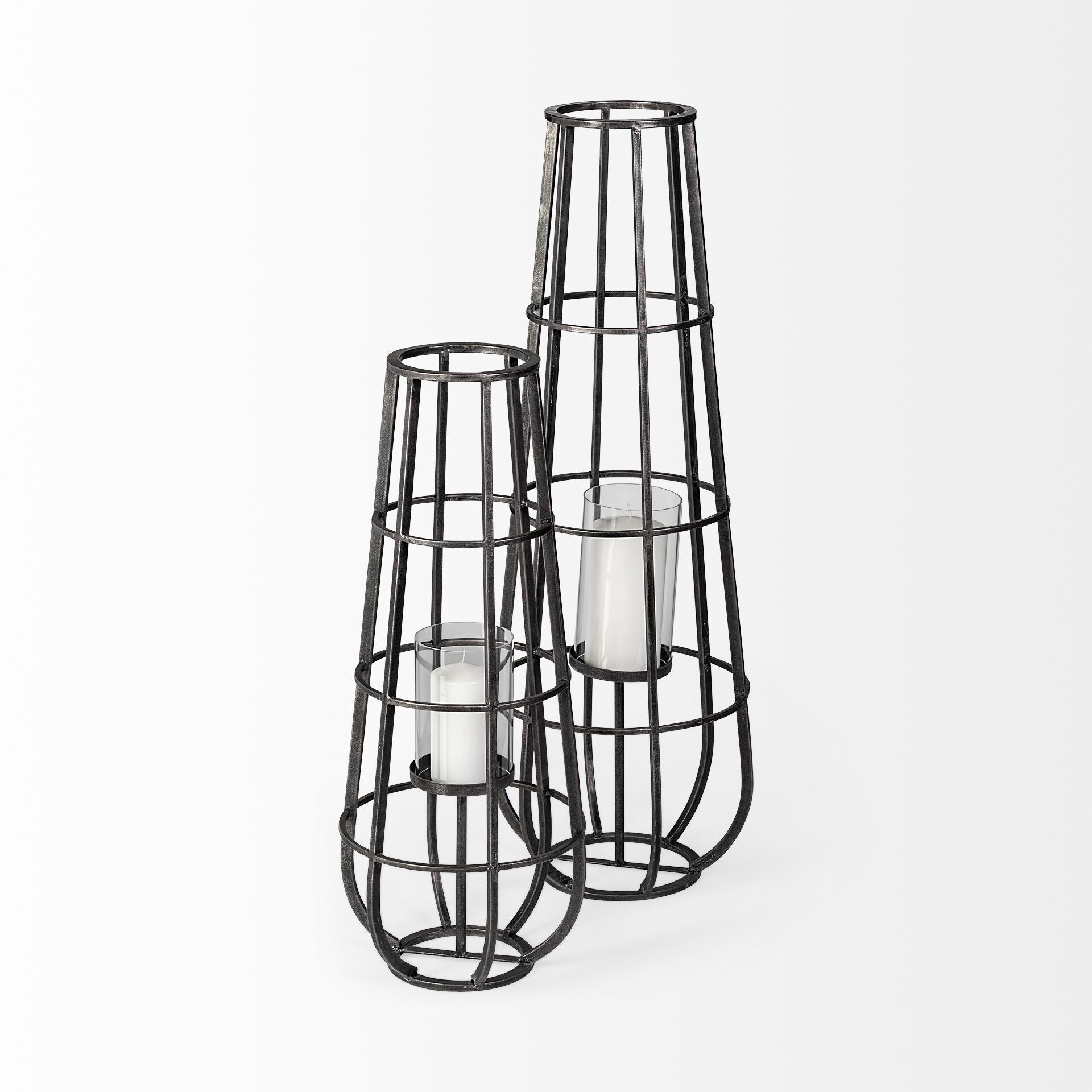 Mercana Bella 14.2" x 13.2" x 40" Metal Lantern