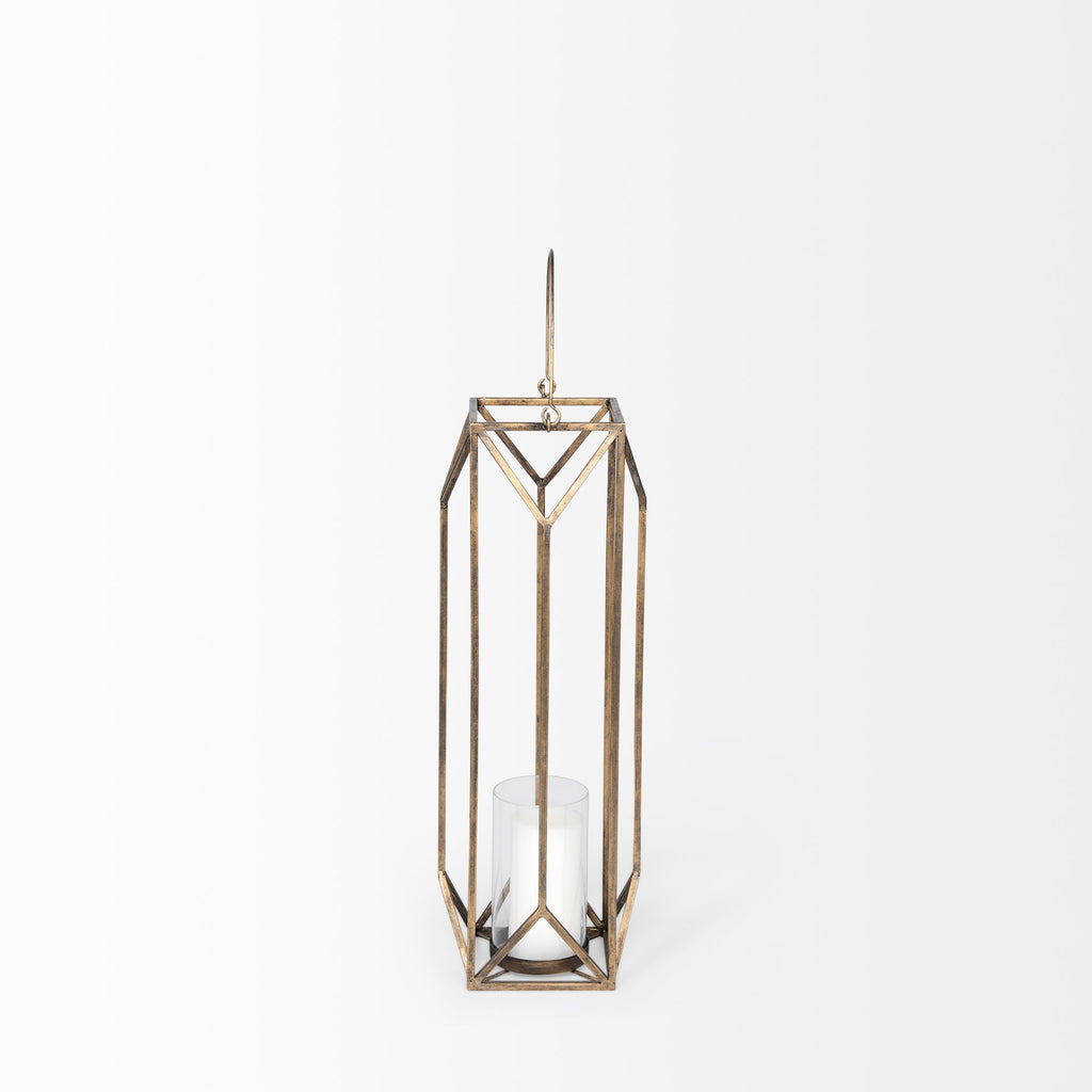 Mercana Ivy 8.3" x 8.3" x 29.7" Metal Lantern