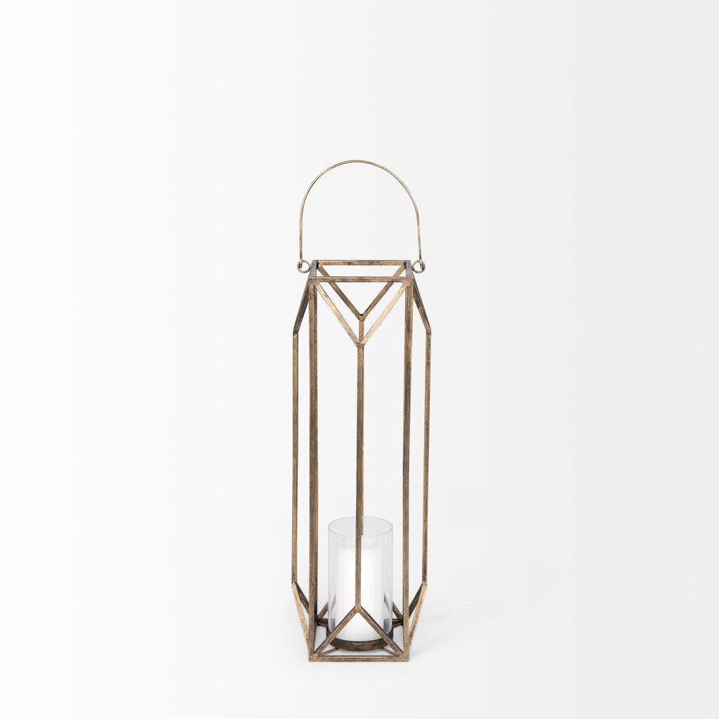 Mercana Ivy 8.3" x 8.3" x 29.7" Metal Lantern
