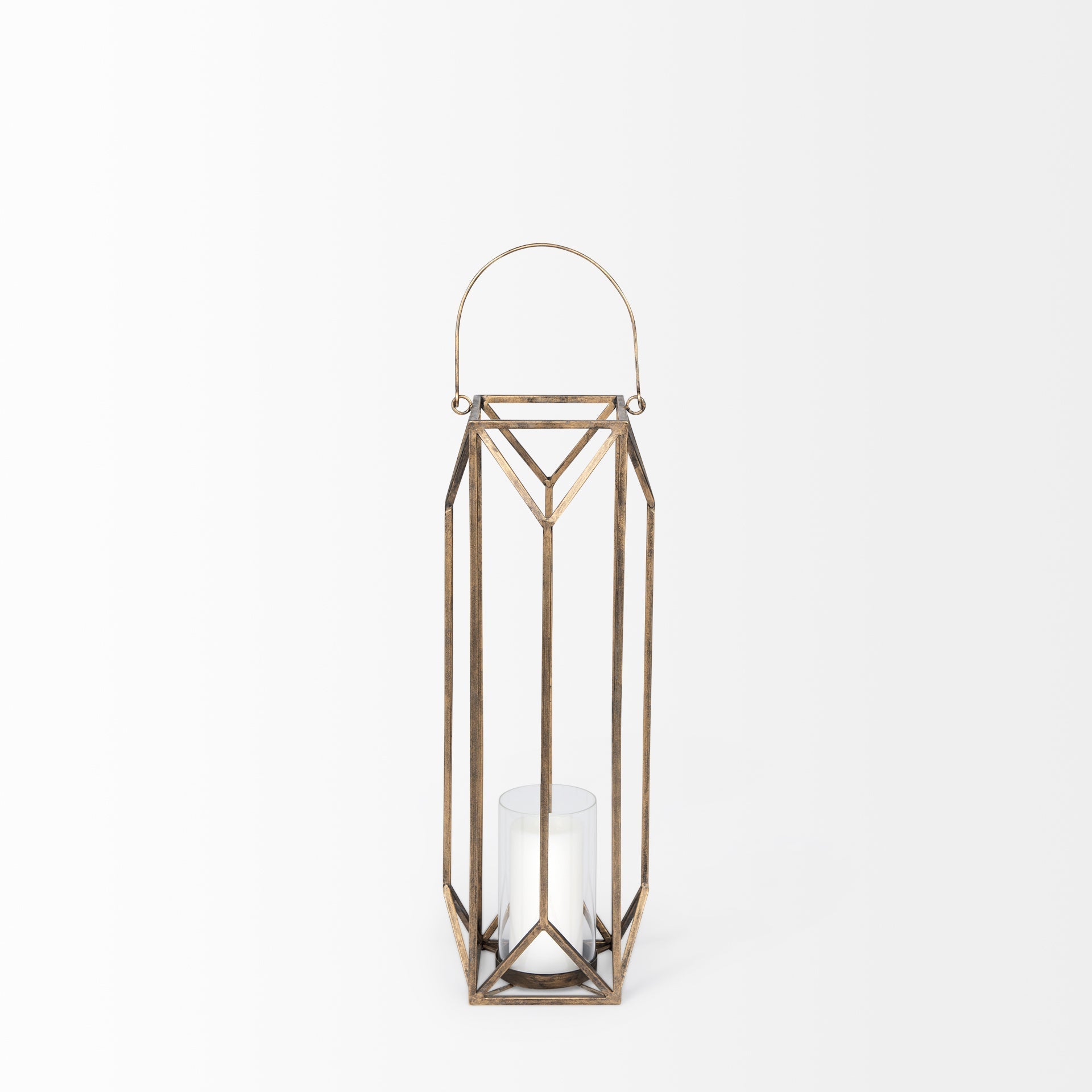 Mercana Ivy 8.3" x 8.3" x 29.7" Metal Lantern