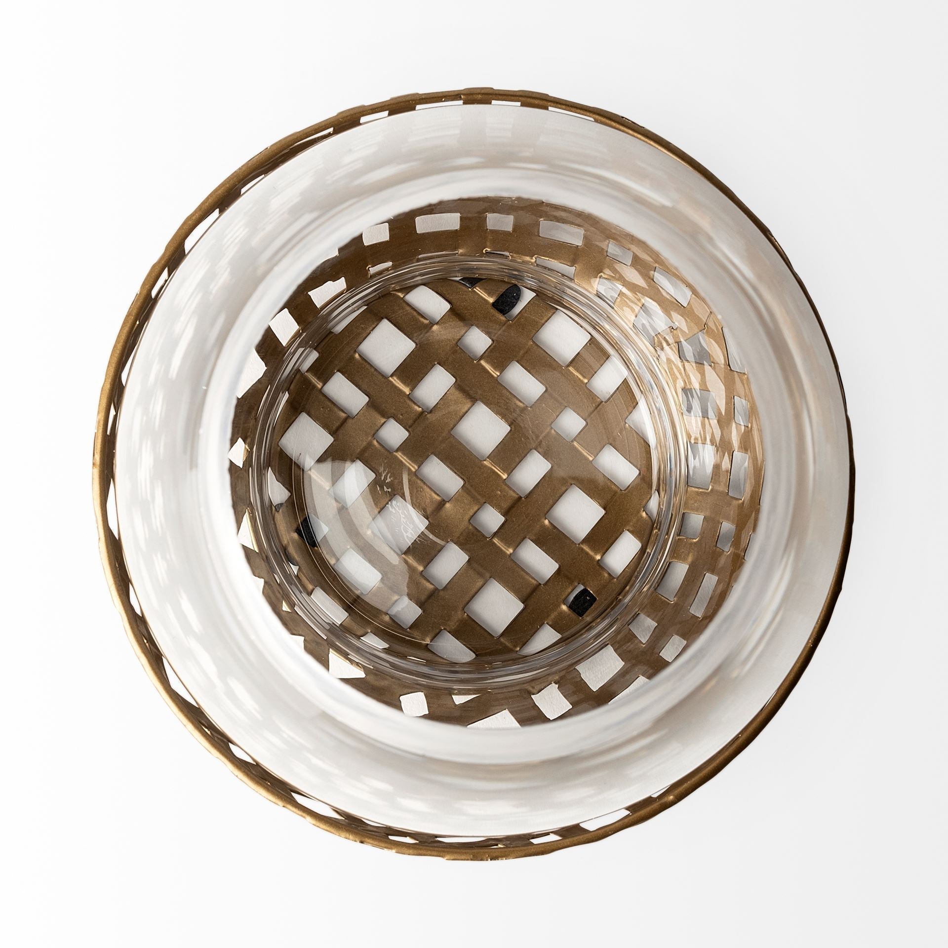 Mercana Reena 7.7" x 7.7" x 9.8" Metal Candle Holder