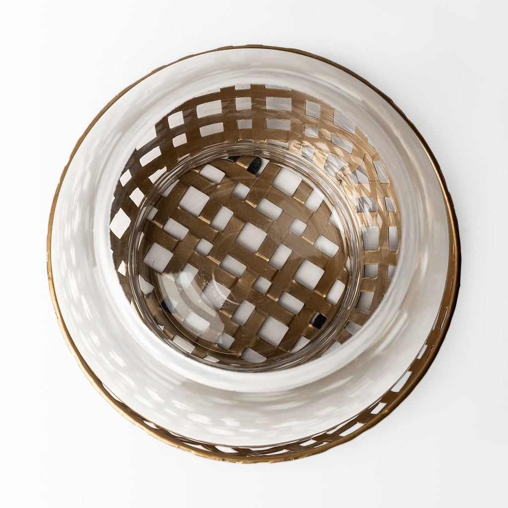 Mercana Reena 6.3" x 6.3" x 7.9" Metal Candle Holder