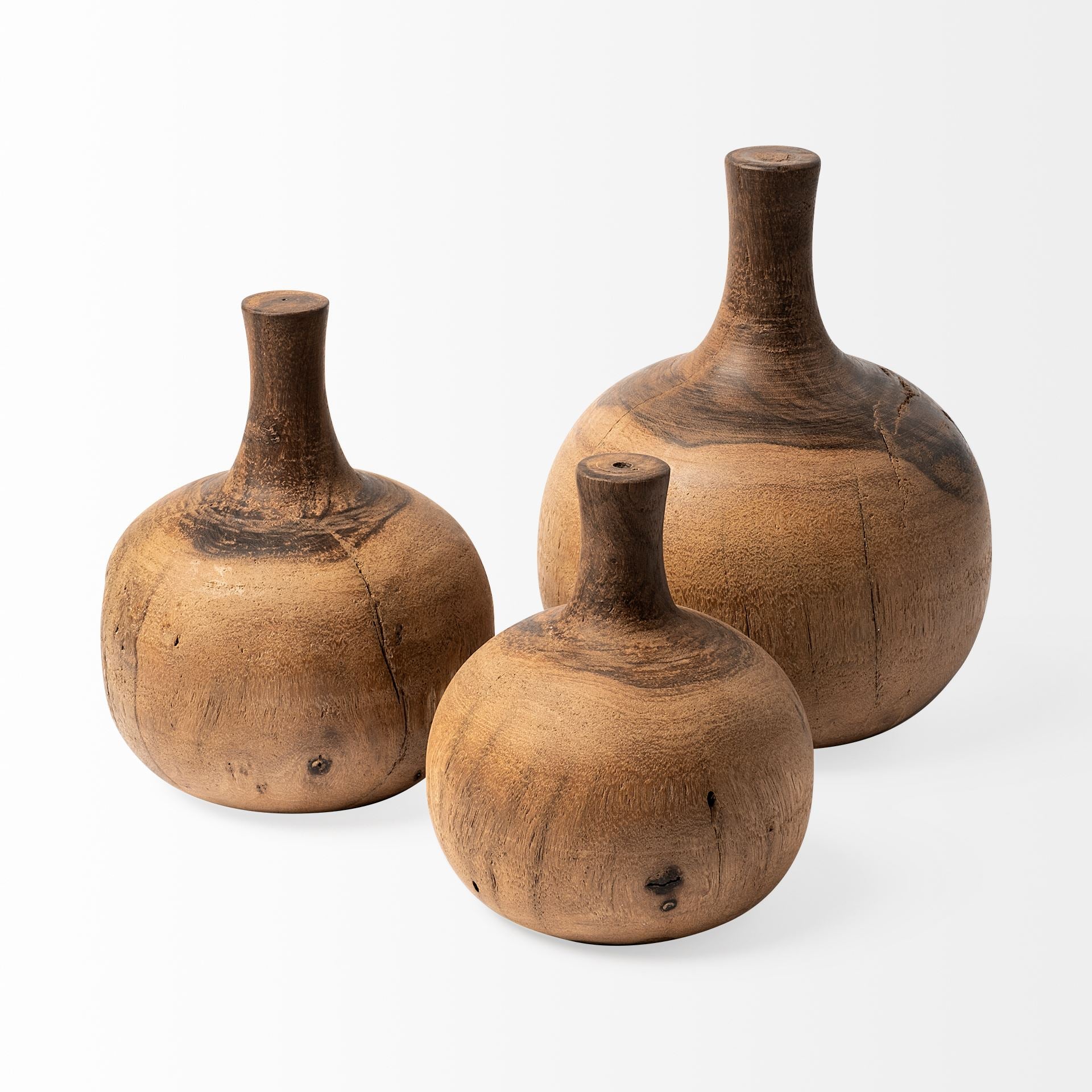 Mercana Afra 7.5" x 7.5" x 10.5" Solid Wood Decorative Object