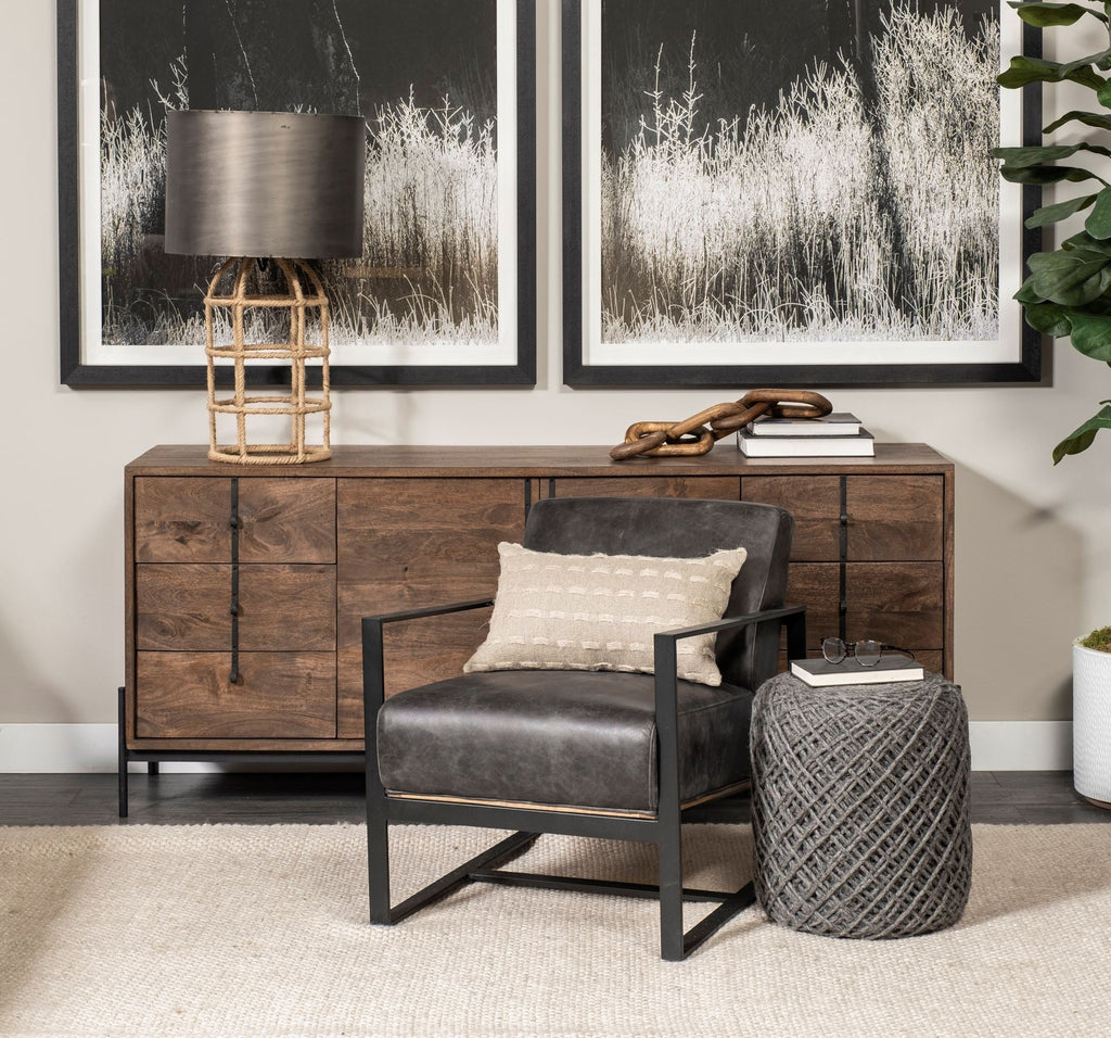 Mercana Allium 15.8" x 15.8" x 17.8" Fabric Pouf