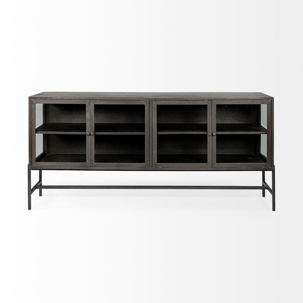 Mercana Arelius 70" x 18" x 32" Solid Wood Sideboard