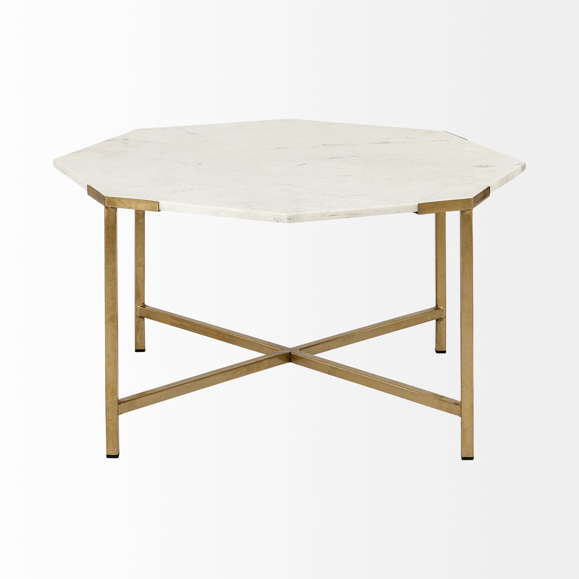 Mercana Vincent 32.8" x 32.8" x 17" Stone Coffee Table